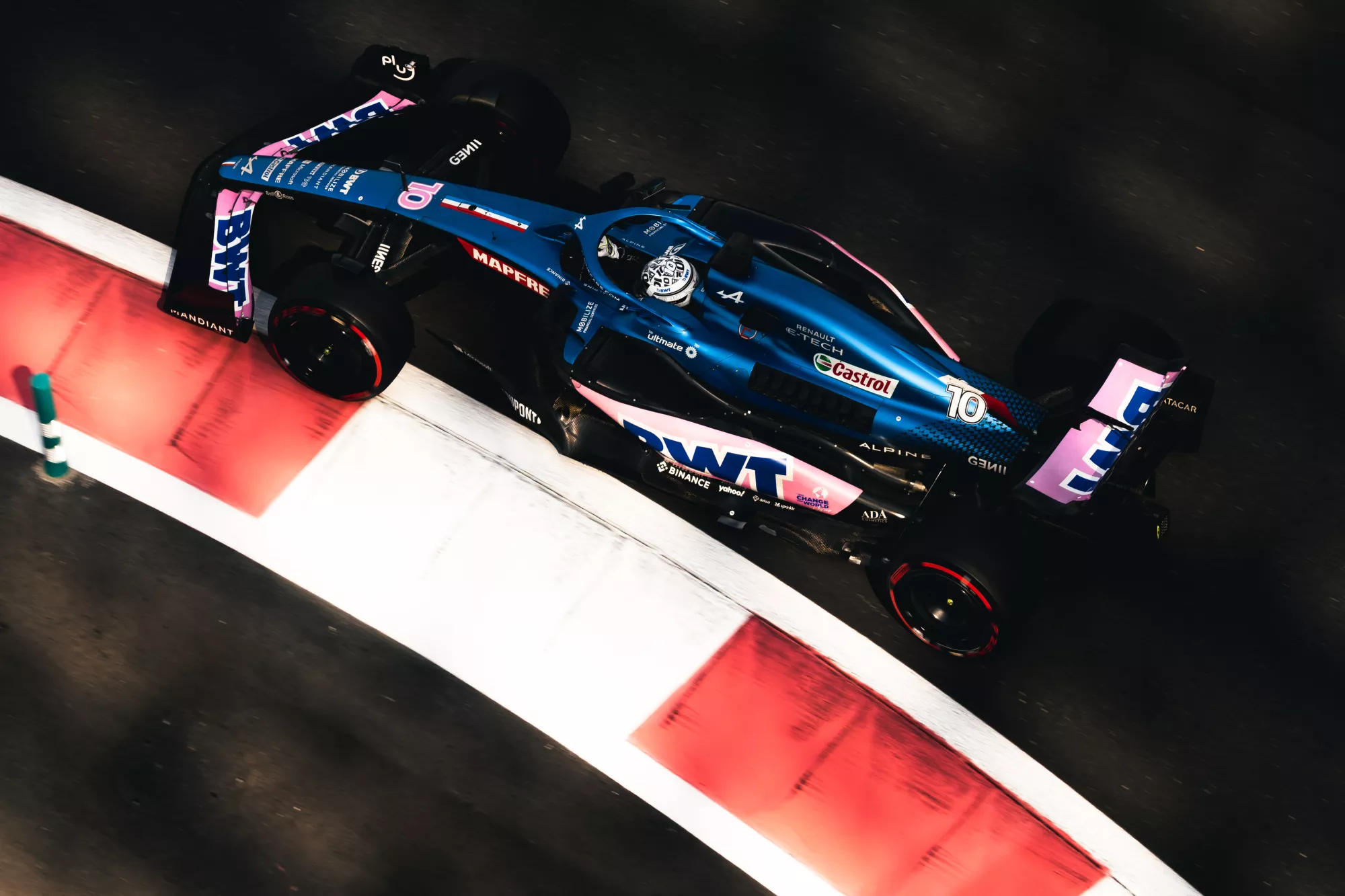 Pierre Gasly Racing on Track