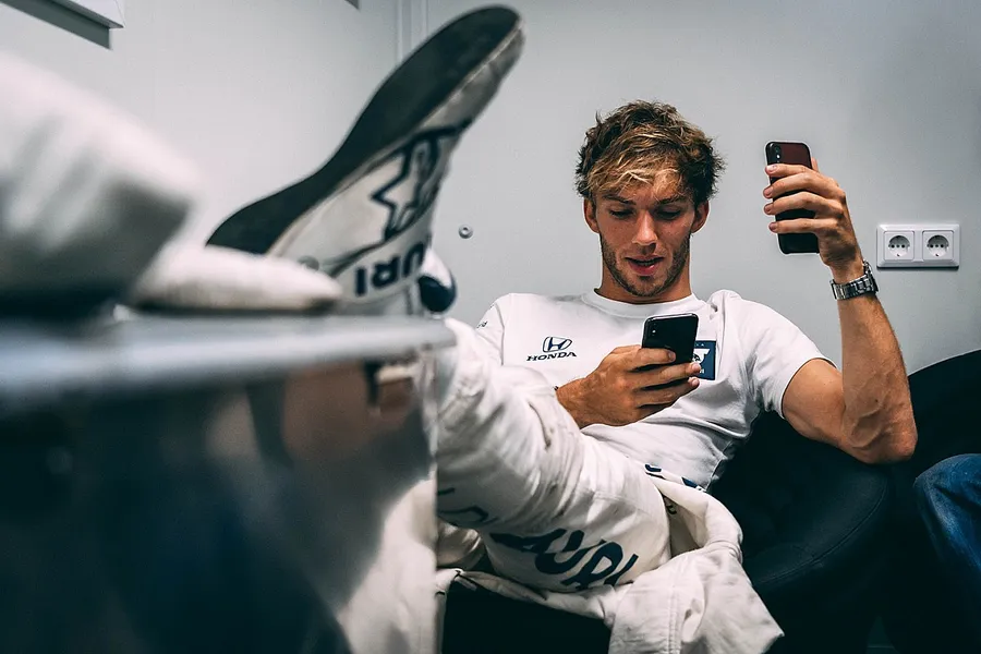 Pierre Gasly Relaxing Before Race