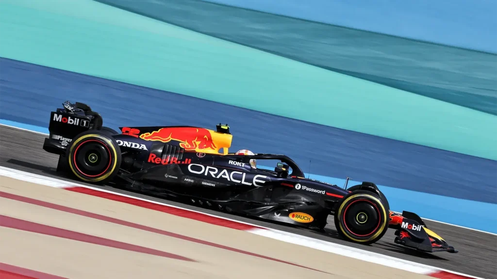 Yuki Tsunoda’s Red Bull Car Speeds Through the Circuit