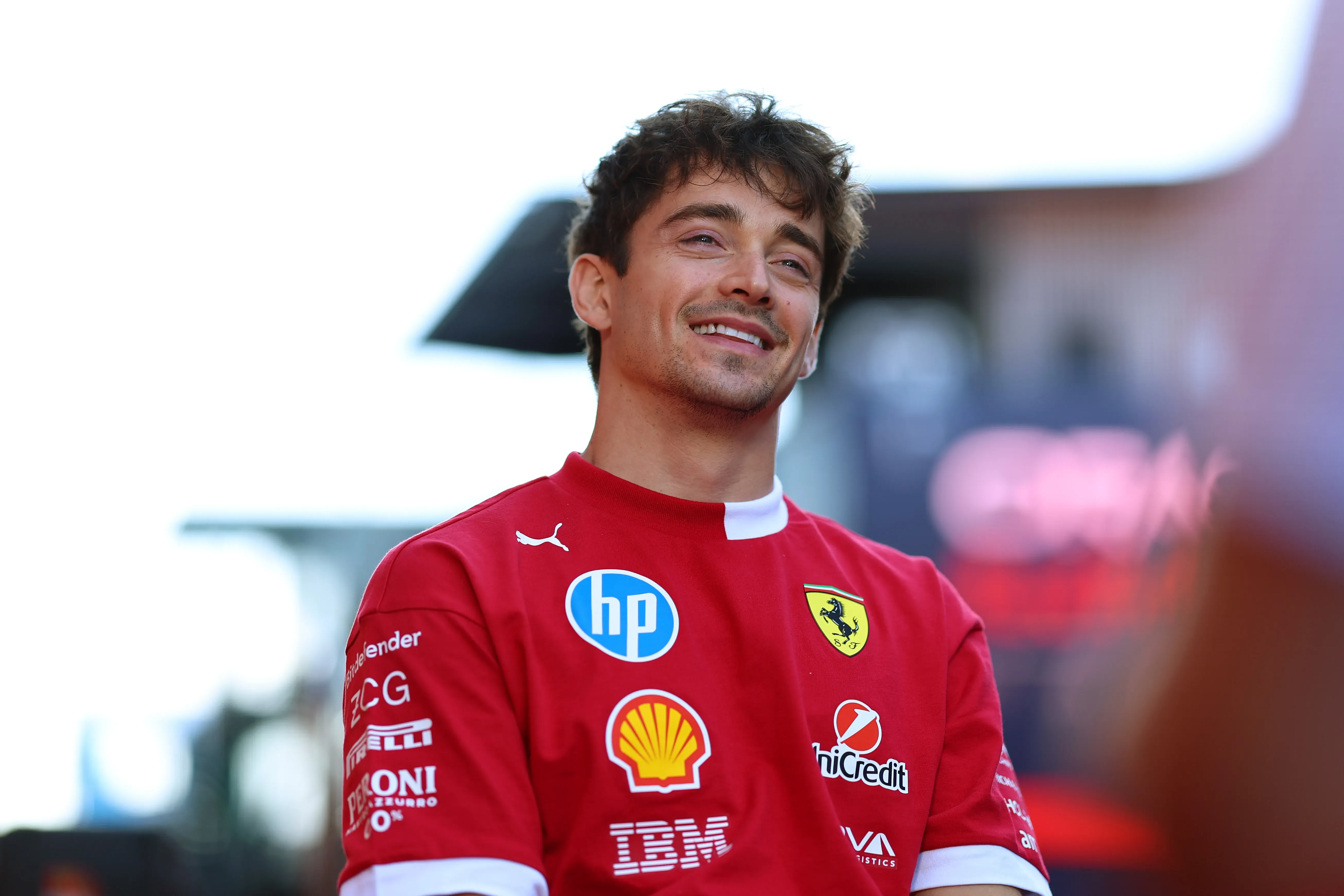 Charles Leclerc on the Track
