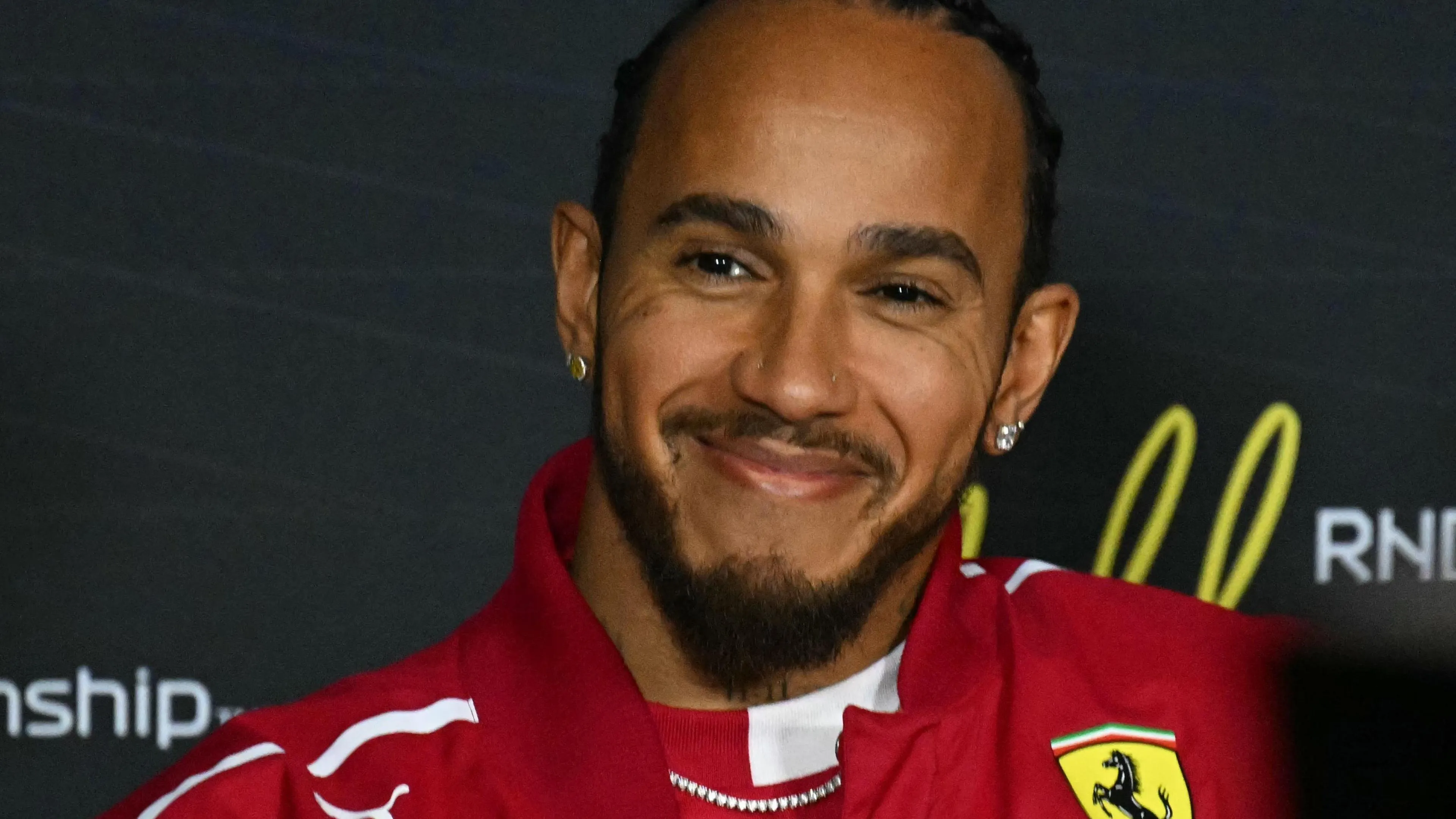 Lewis Hamilton Smiling Portrait