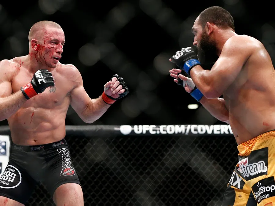 Georges St-Pierre Engages in Stand-Up Battle