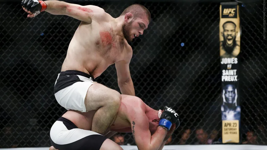 Title: Khabib Claims the Title