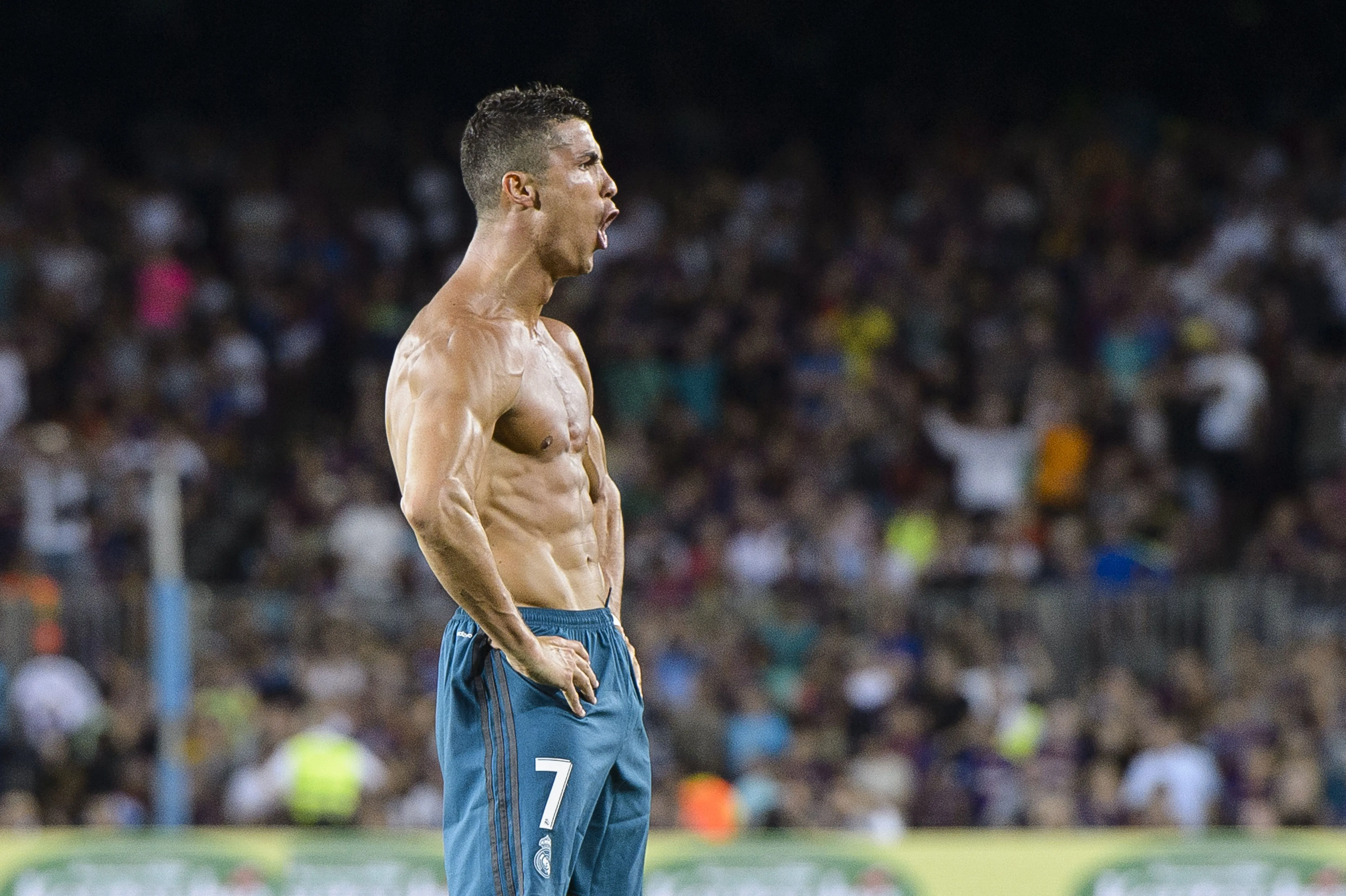 Cristiano Ronaldo Shirtless Pose