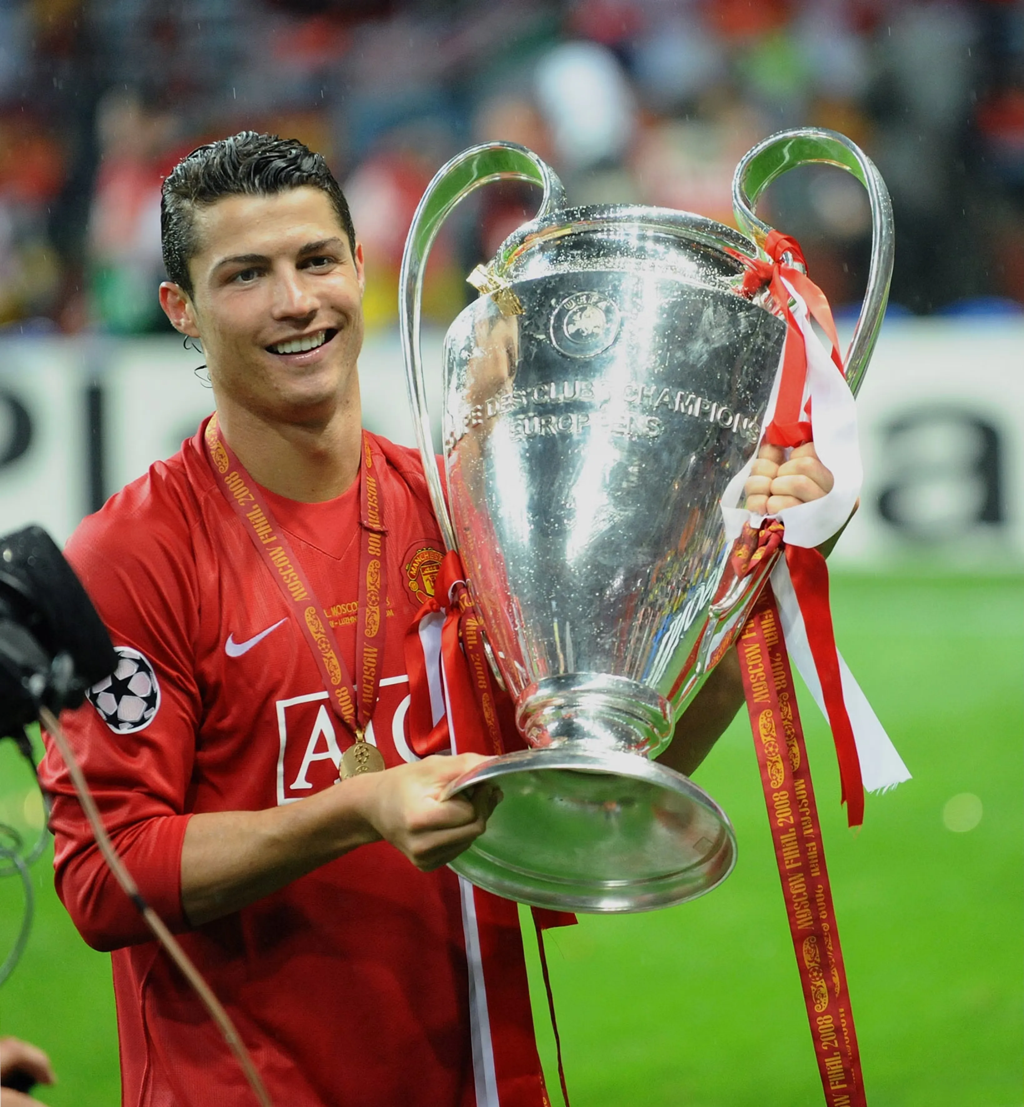 Cristiano Ronaldo with Champions League Trophy