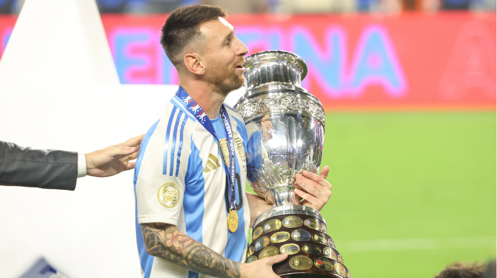 Lionel Messi Lifts Copa América Trophy with Argentina