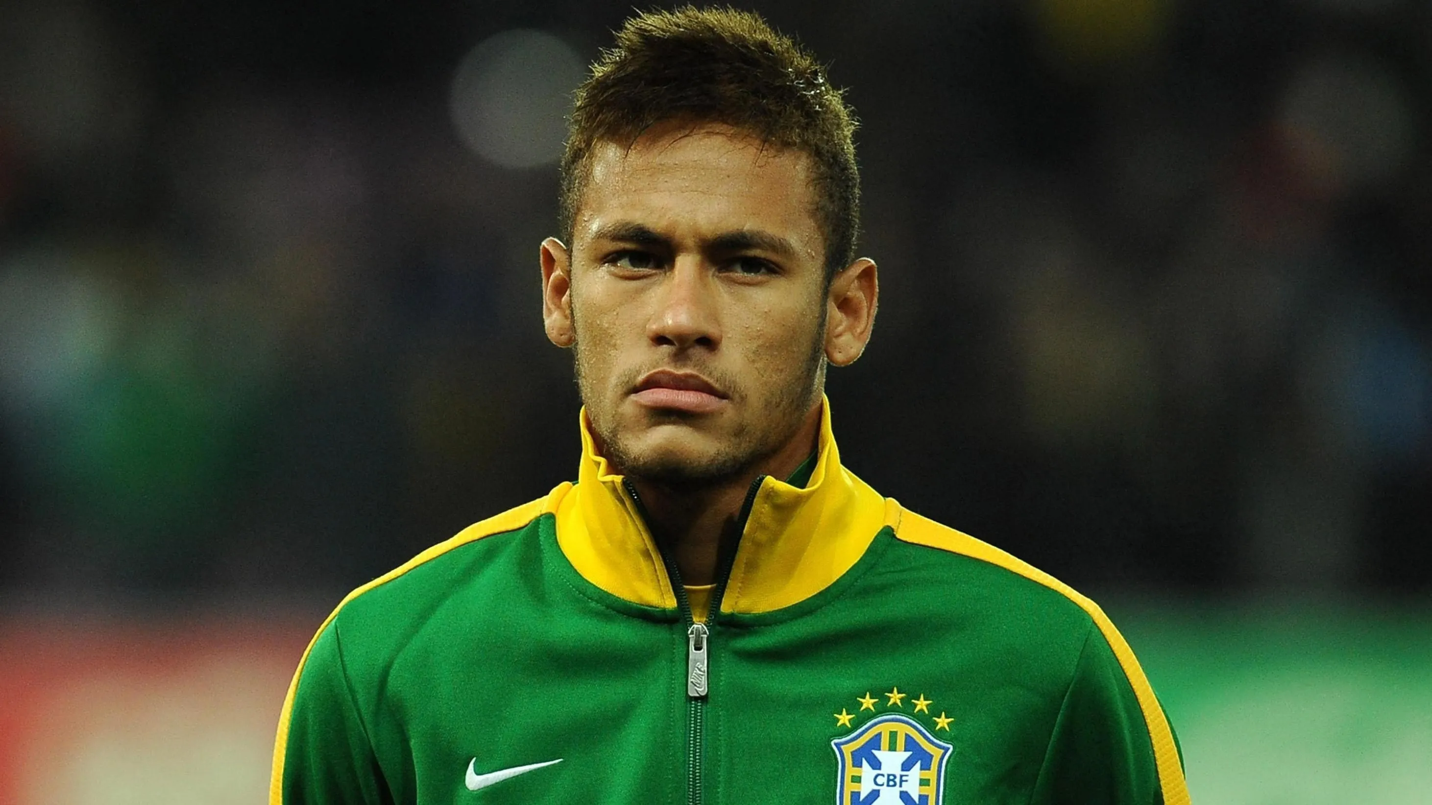 Neymar Jr in Brazil Jersey -Focus Before Match