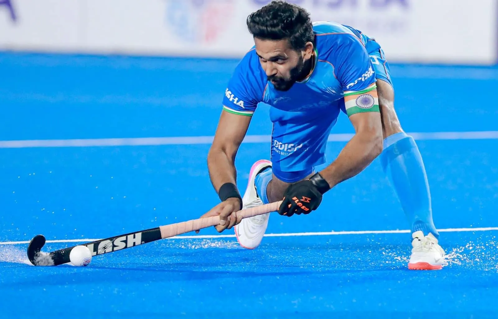 Harmanpreet Singh in Action During Hockey Match
