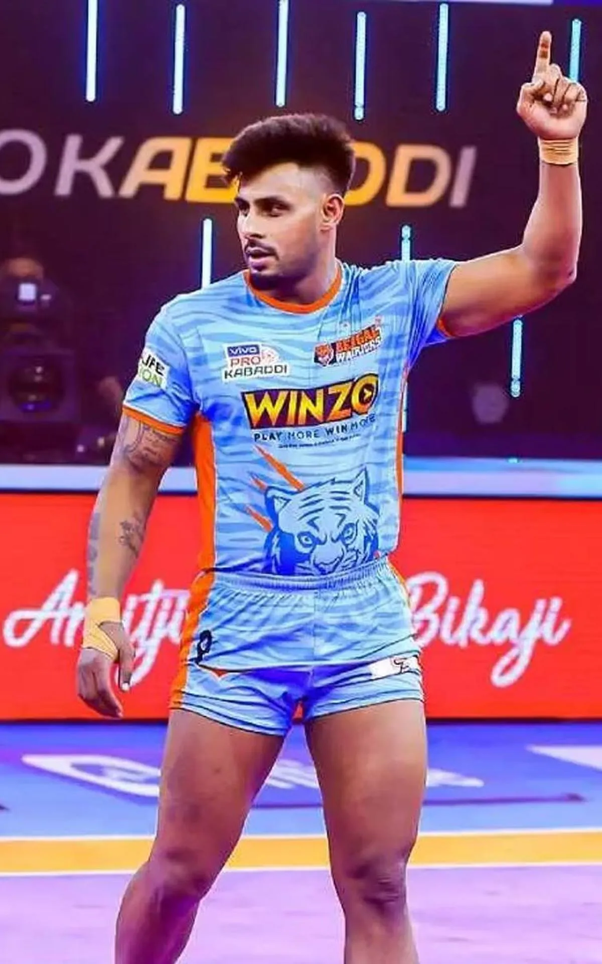 Maninder Singh Victory Pose