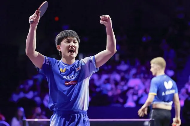 Tomokazu Harimoto Celebrates Big Victory