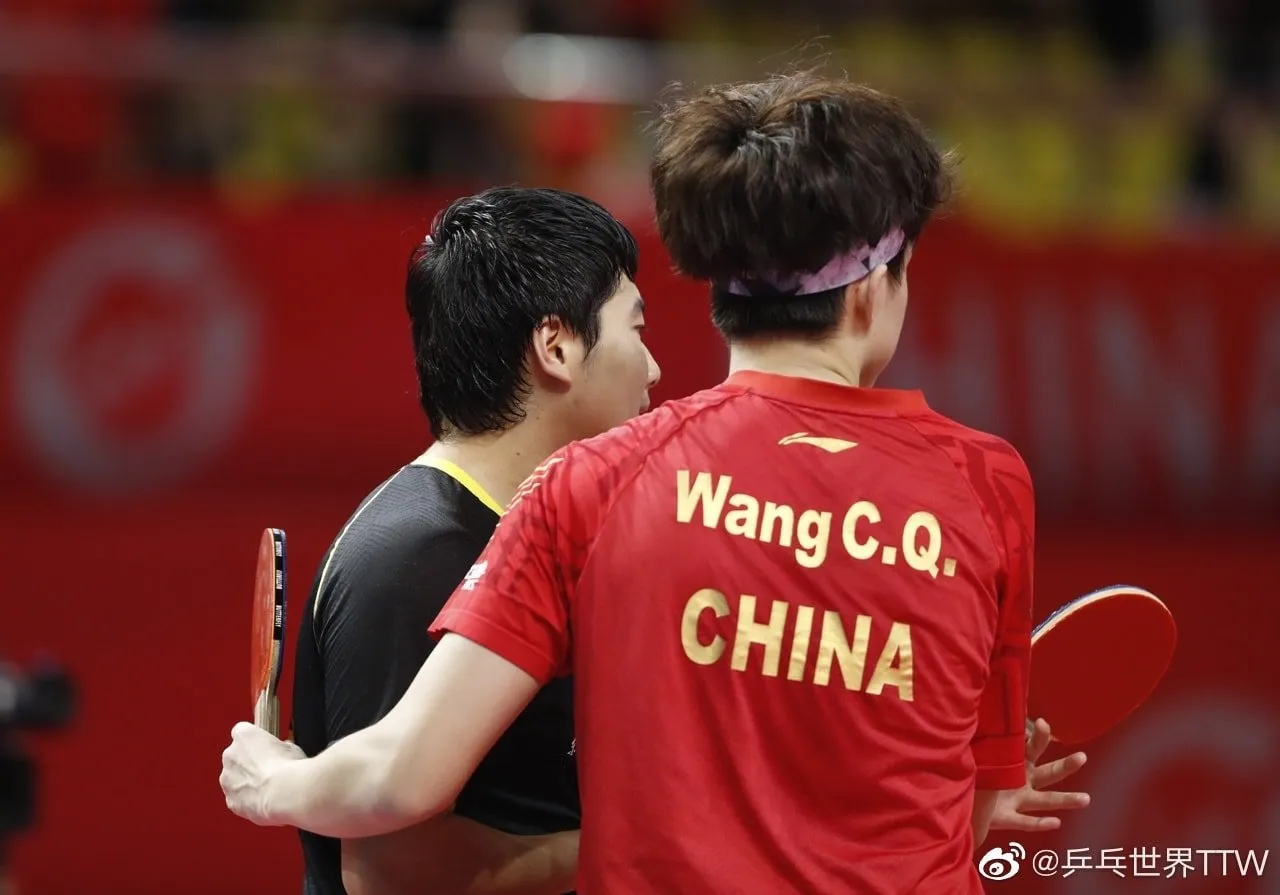 Wang Chuqin Wears Team China Jersey Proudly