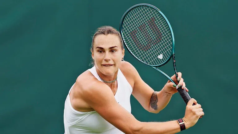 Aryna Sabalenka Prepares for Powerful Backhand