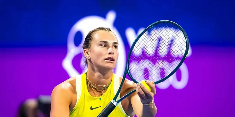 Aryna Sabalenka in Action at Major Tournament