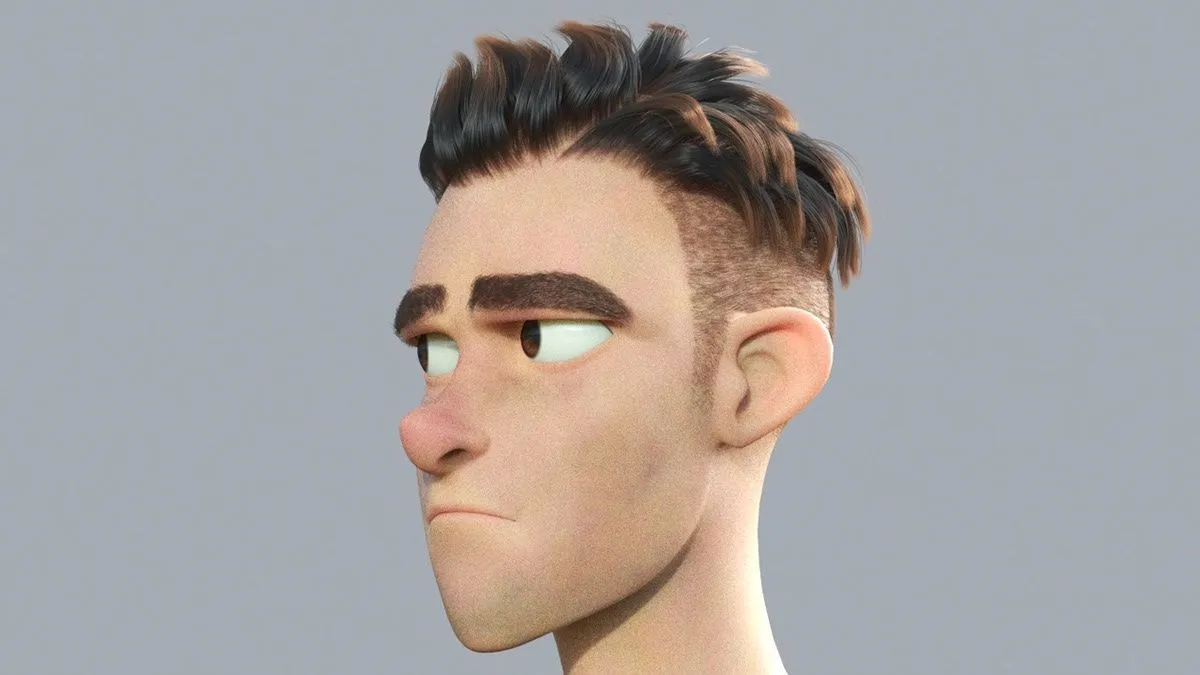 Side Profile Of a Man with Stylish Haircut and Serious Look