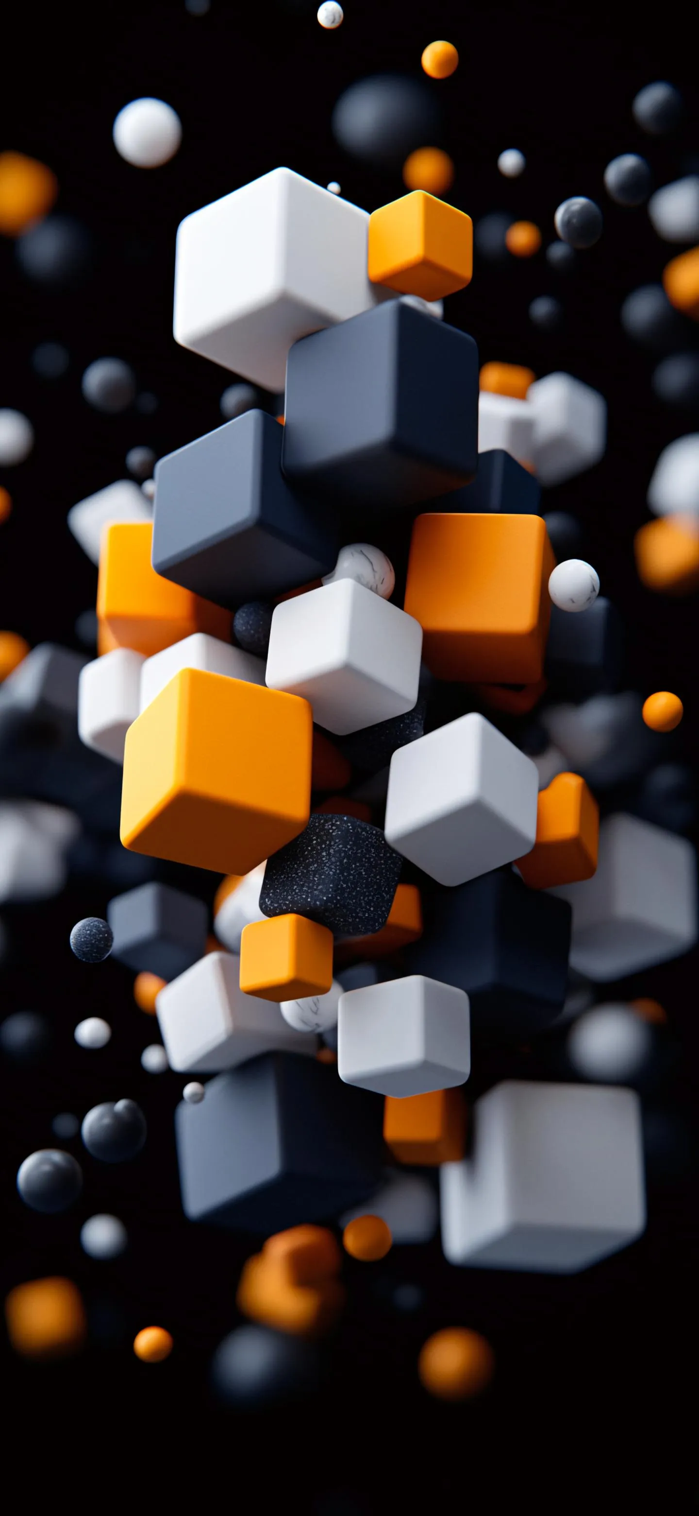 3D Cubes Abstract Wallpaper for Modern Smartphones Wallpaper