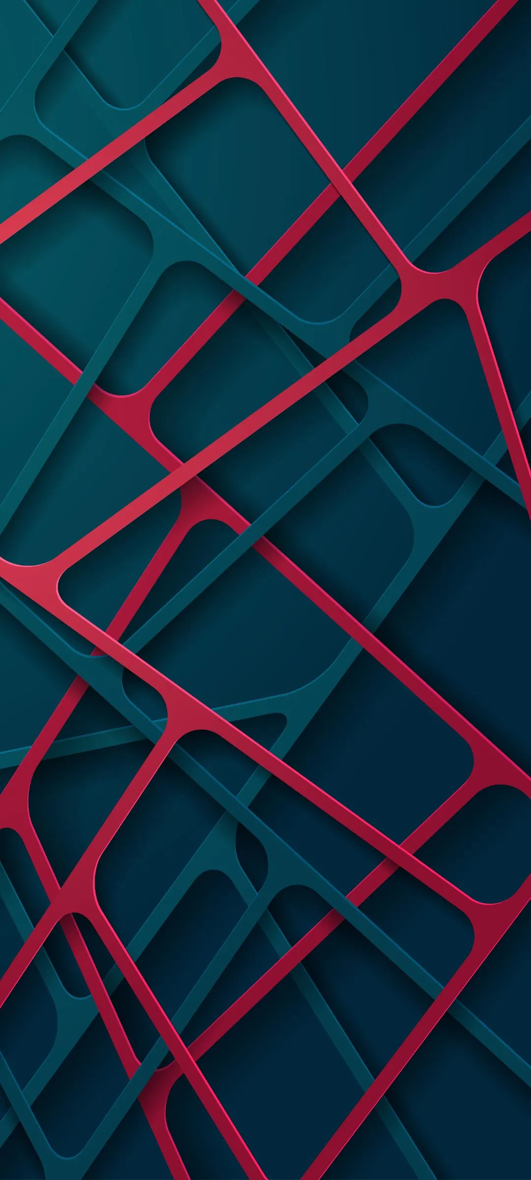 Abstract 3D Lines Forming a Modern Tech Pattern Wallpaper