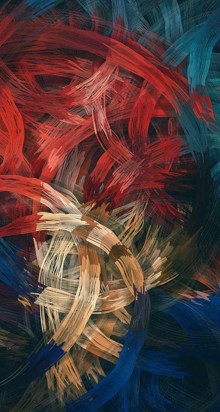 Abstract Artistic Painting with Deep Textures Wallpaper