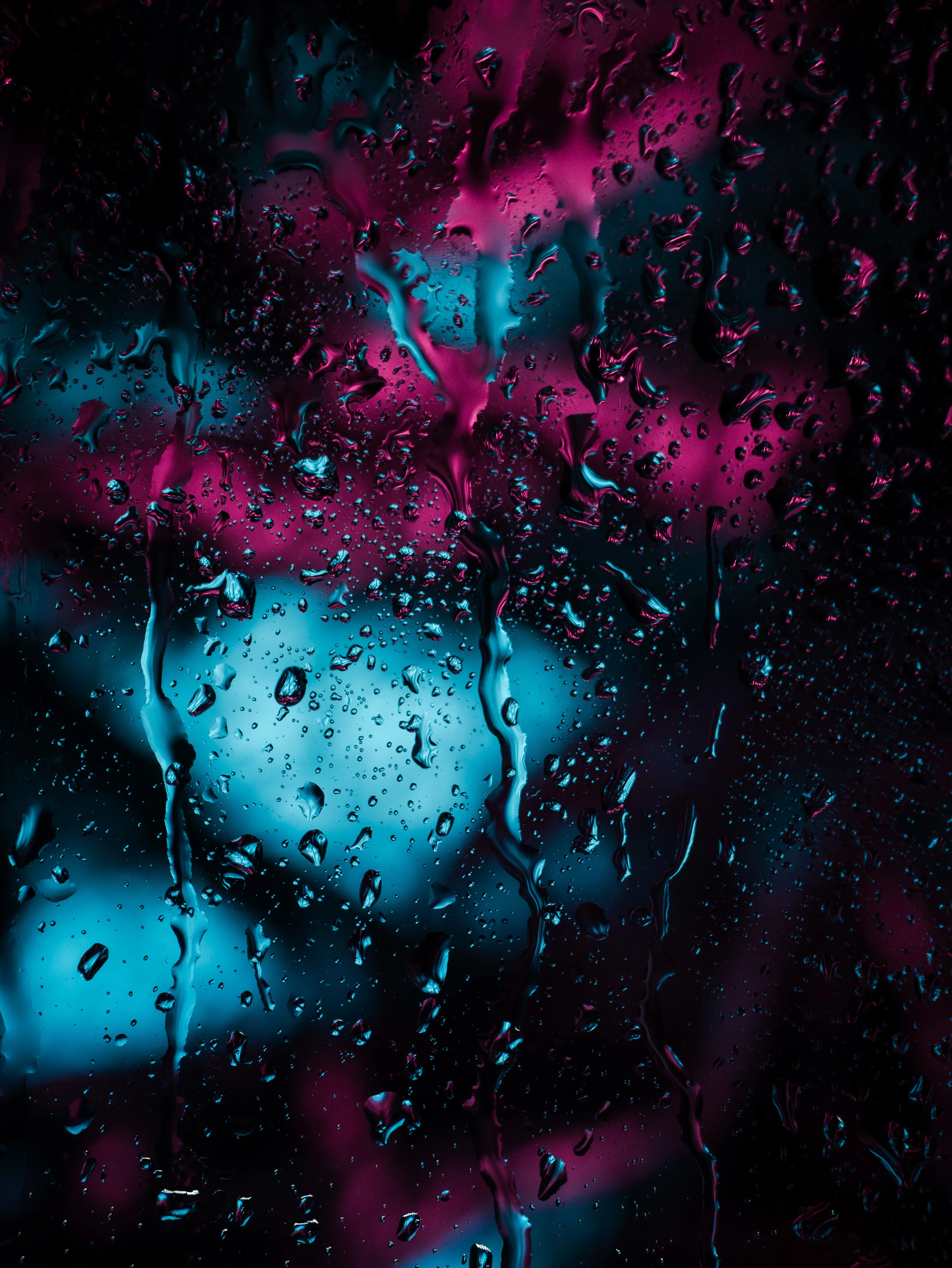 Abstract Blue and Pink Texture with Liquid Glow Wallpaper