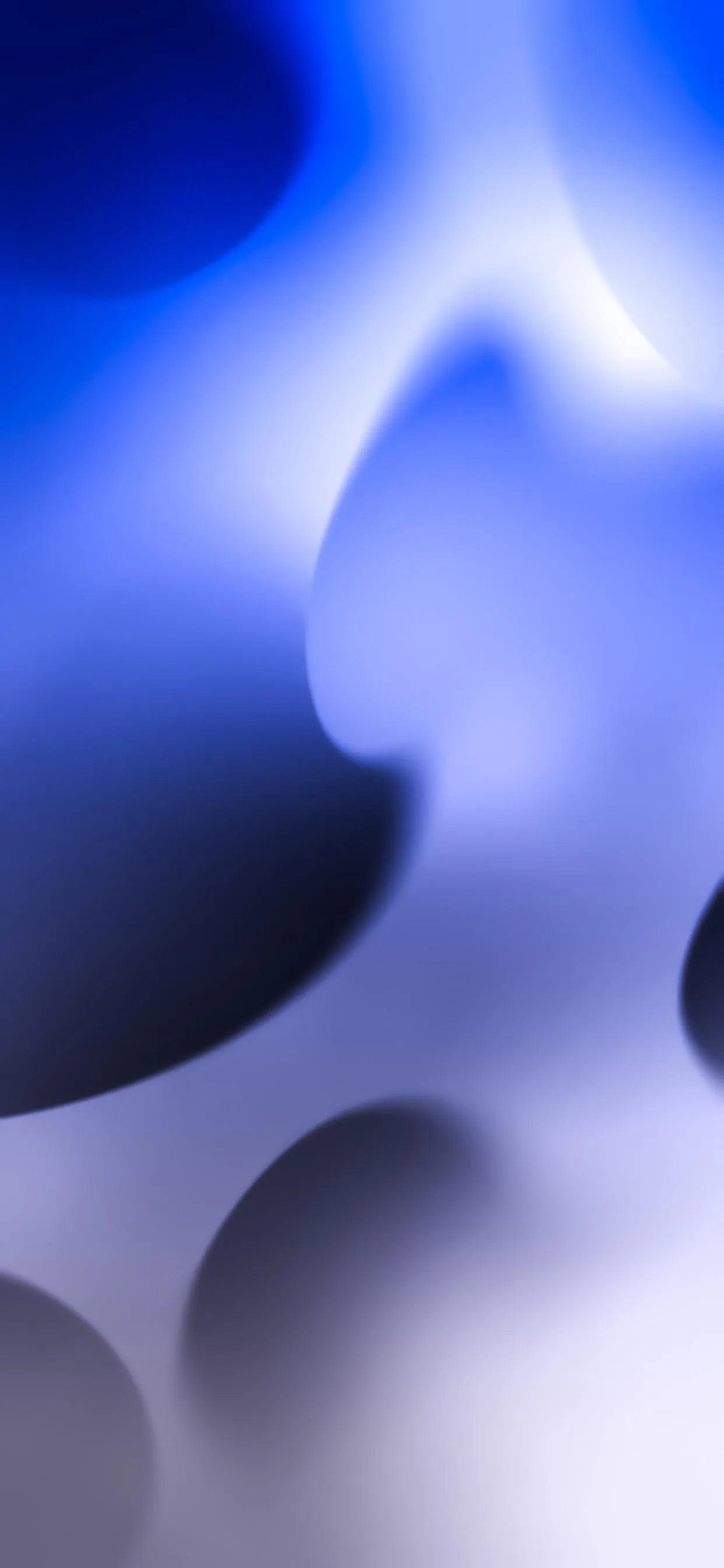 Abstract Blue and White Gradient Flowing Soft Shapes
