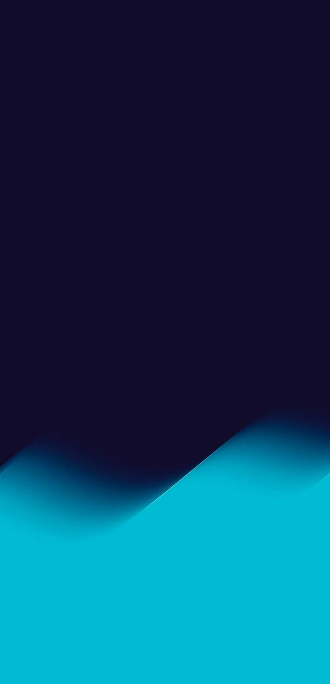 Abstract Blue Wave Flowing Smoothly in Dark Gradient
