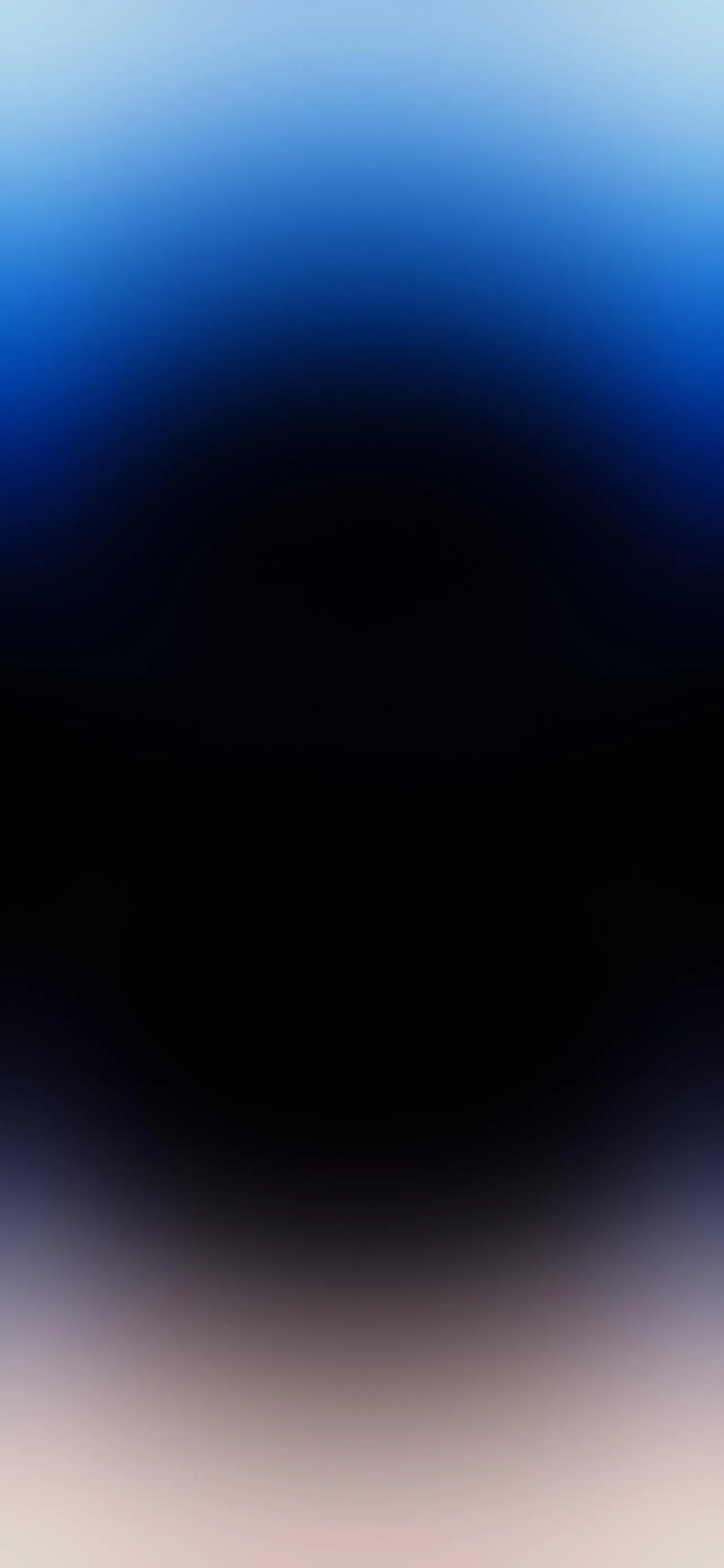 Abstract Circular Blur in Blue and Beige Tones Wallpaper