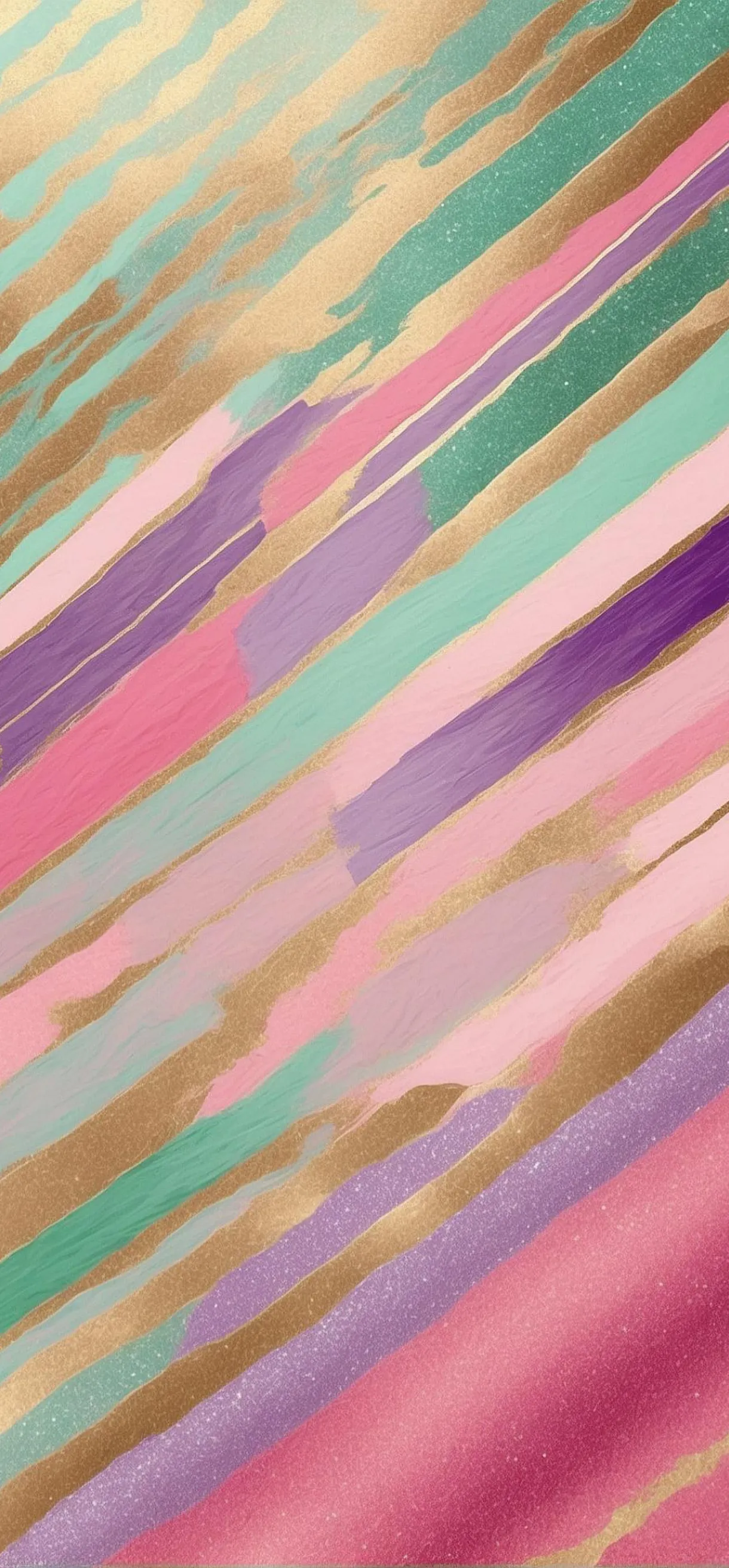 Abstract Colorful Brush Strokes Background for Mobile