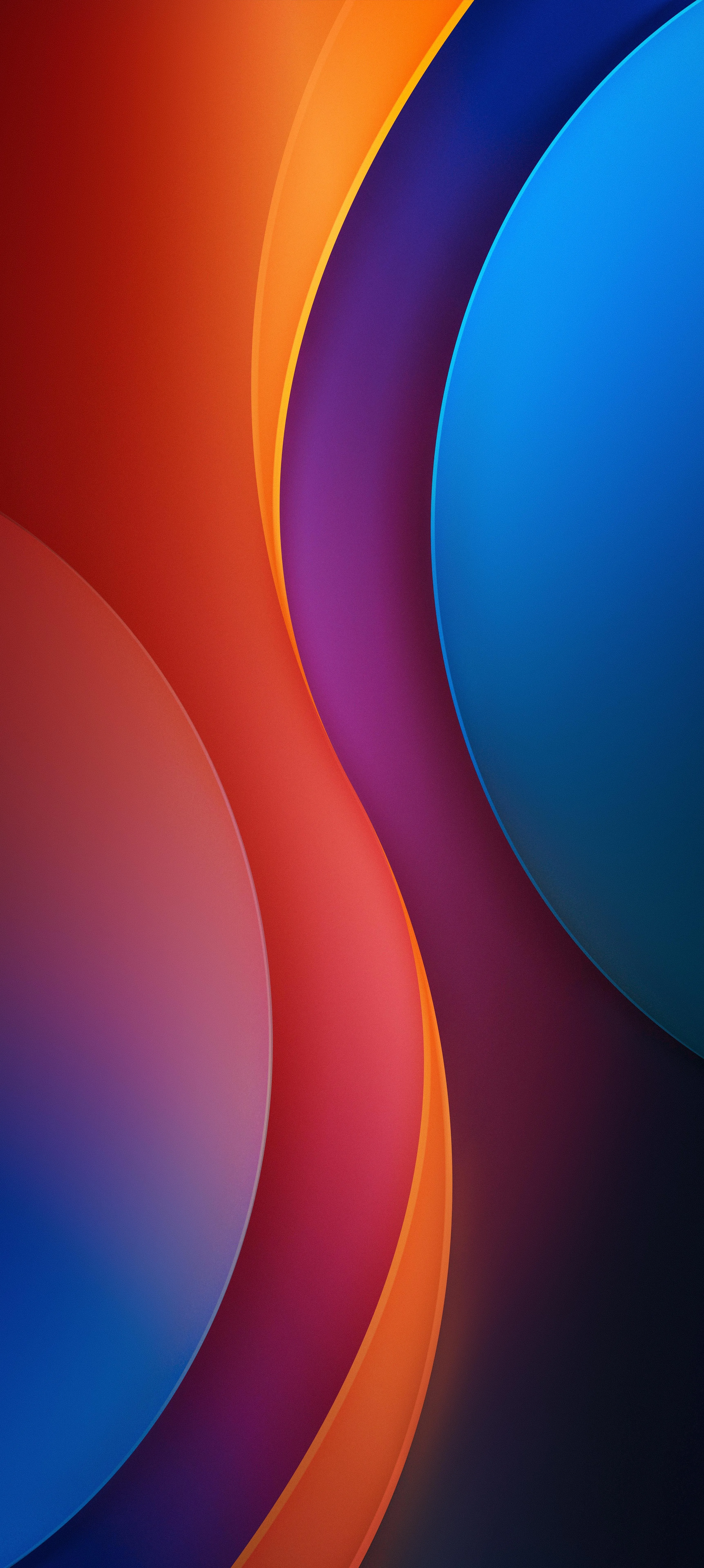 Abstract Colorful Gradient with Smooth Blend Tones Wallpaper