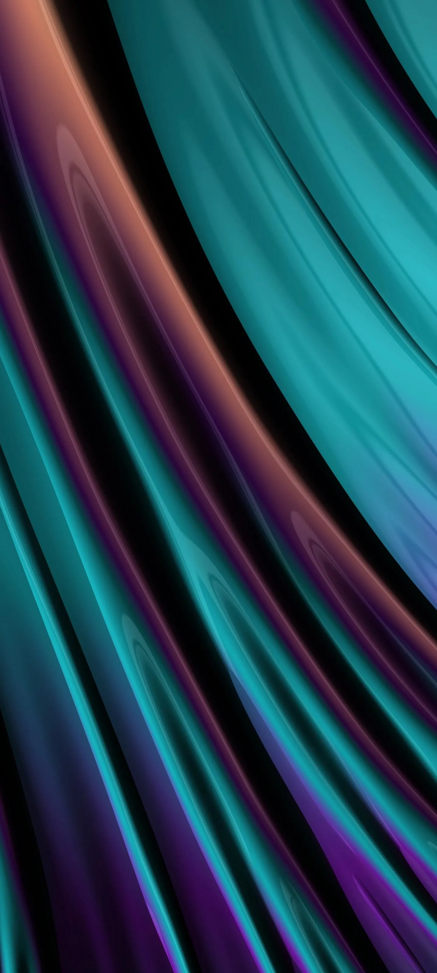 Abstract Colorful Light Streaks on a Black Background
