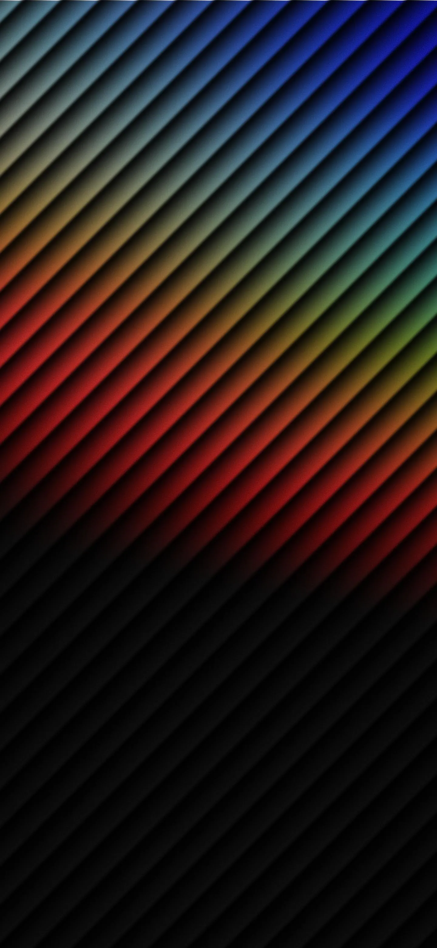 Abstract Colorful Lines on Black Background Wallpaper