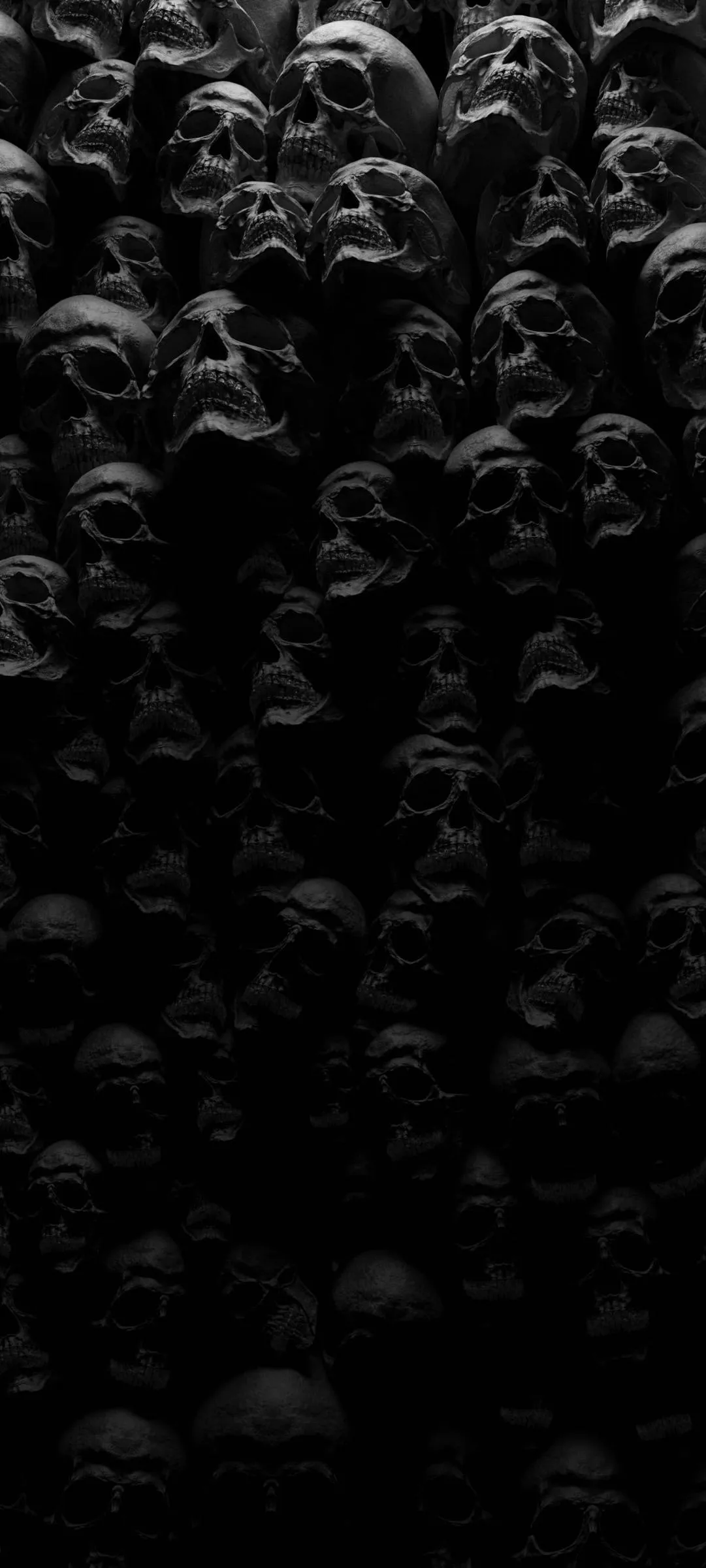 Abstract Dark Skull Pattern Elegant Mobile Wallpaper