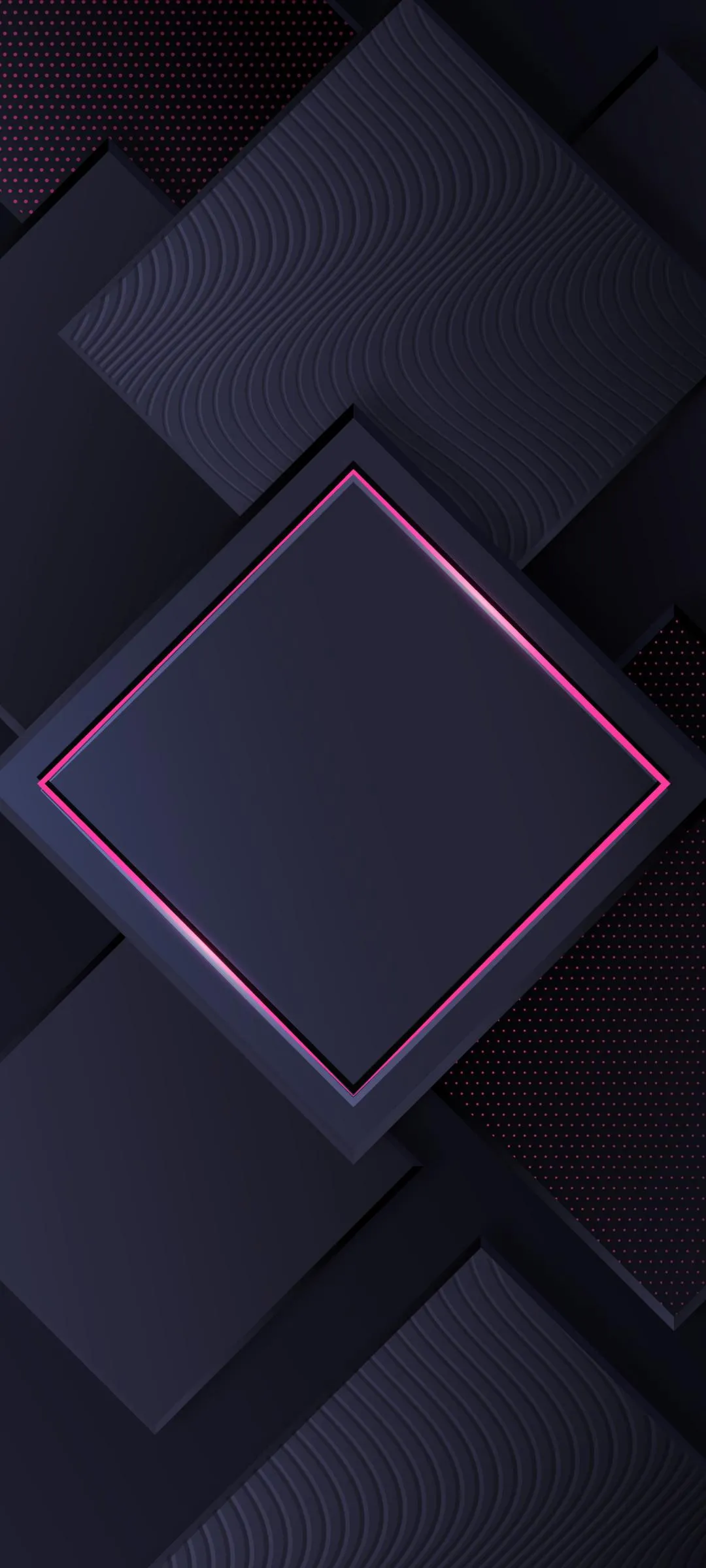 Abstract Diamond Shapes in Deep Blue Tones Wallpaper