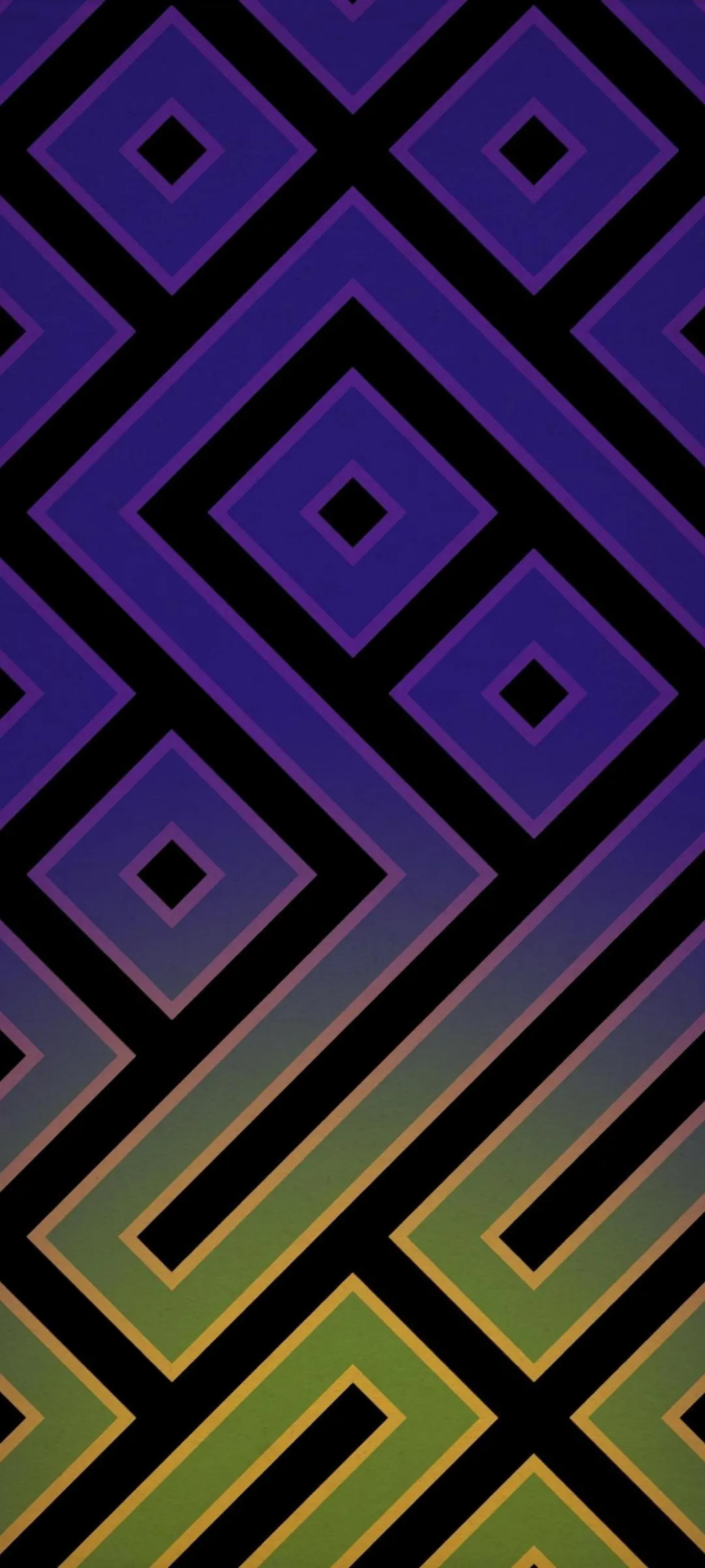 Abstract Geometric Pattern in Purple and Black Wallpaper