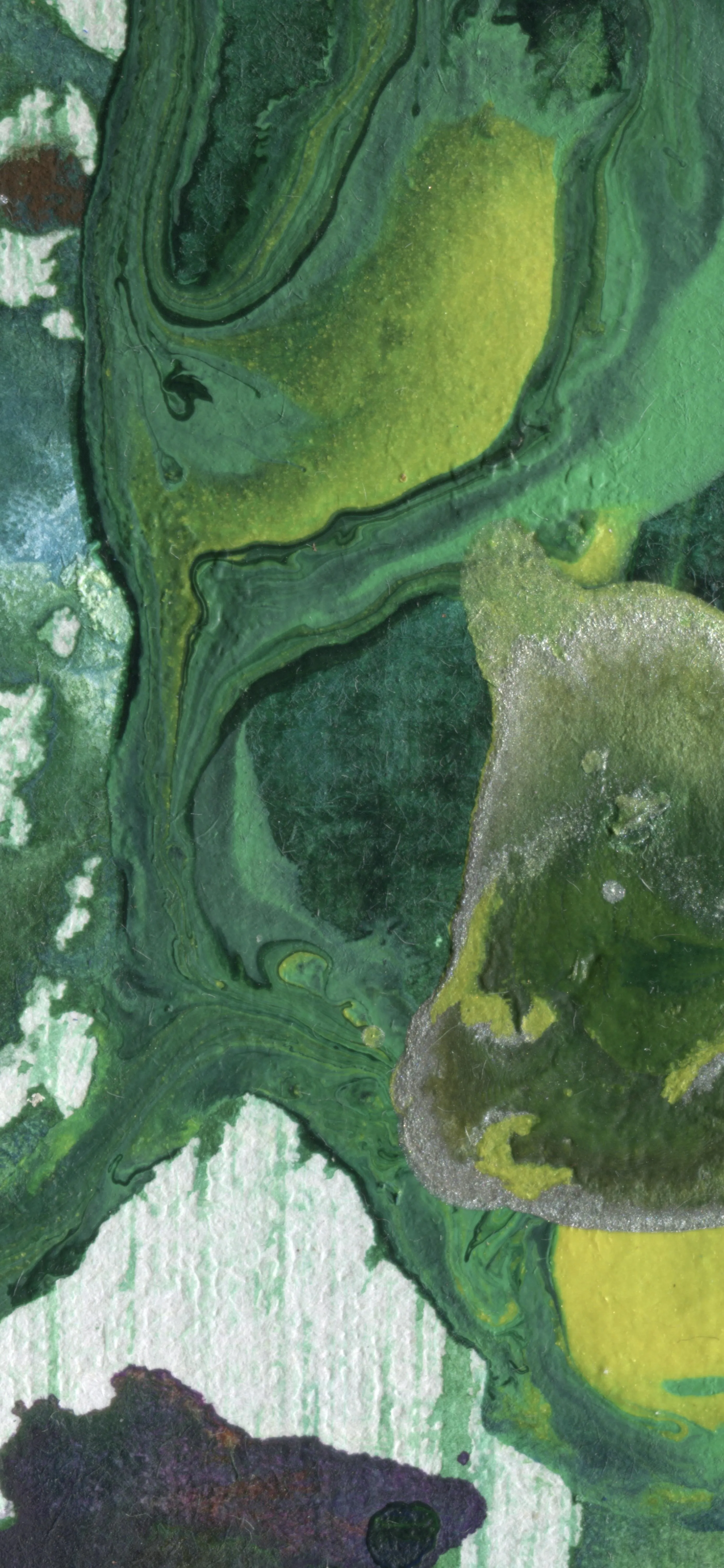 Abstract Green Marble Texture with Fluid Design Image