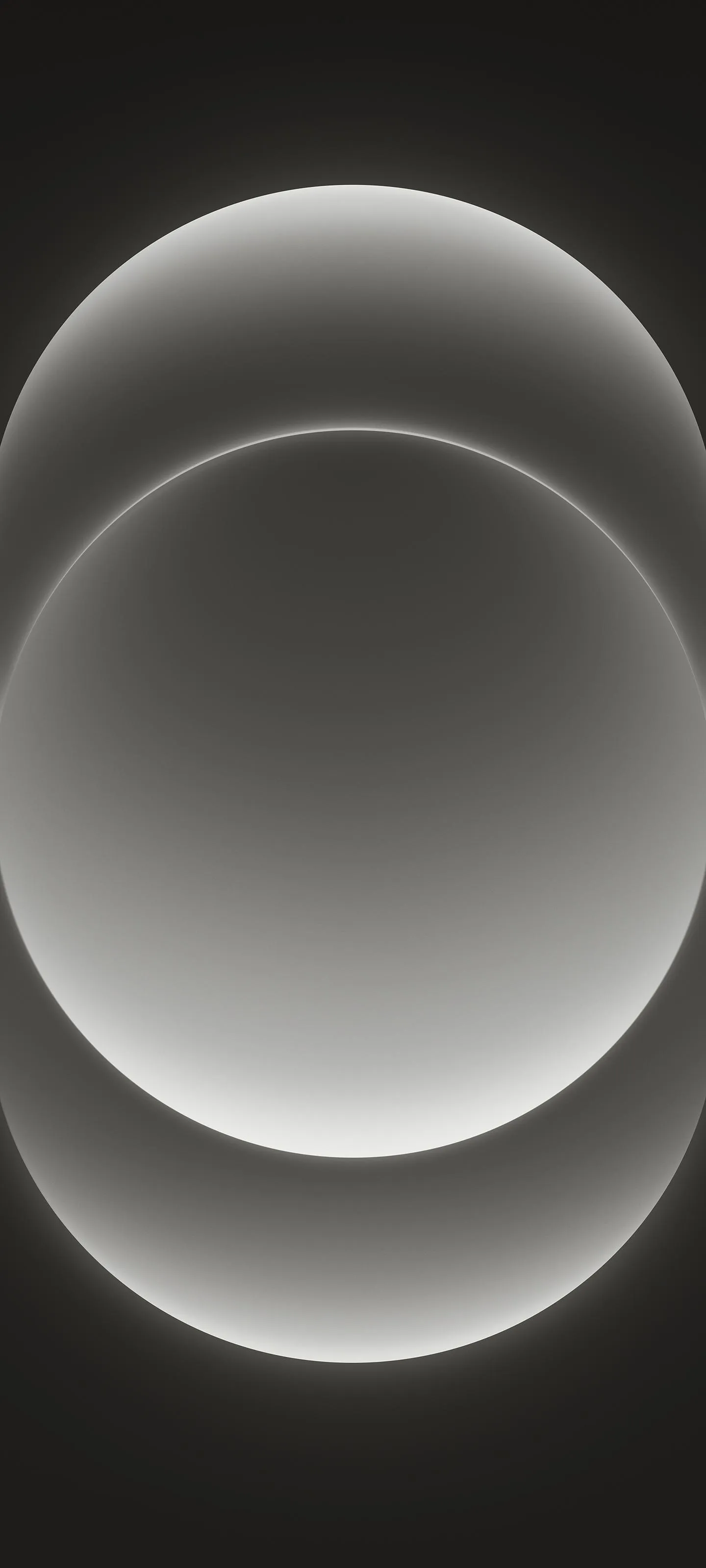 Abstract Modern Art of Black and Silver Circles Wallpaper