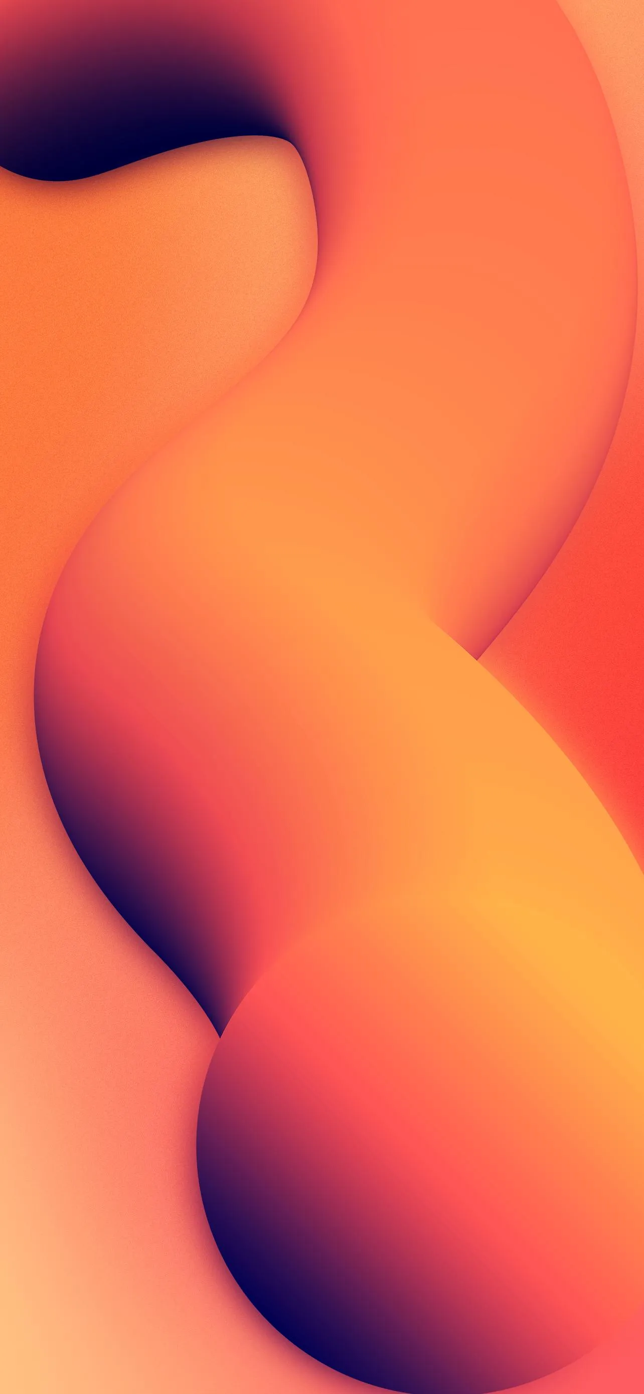 Abstract Orange and Red Flowing Gradient Pattern Image