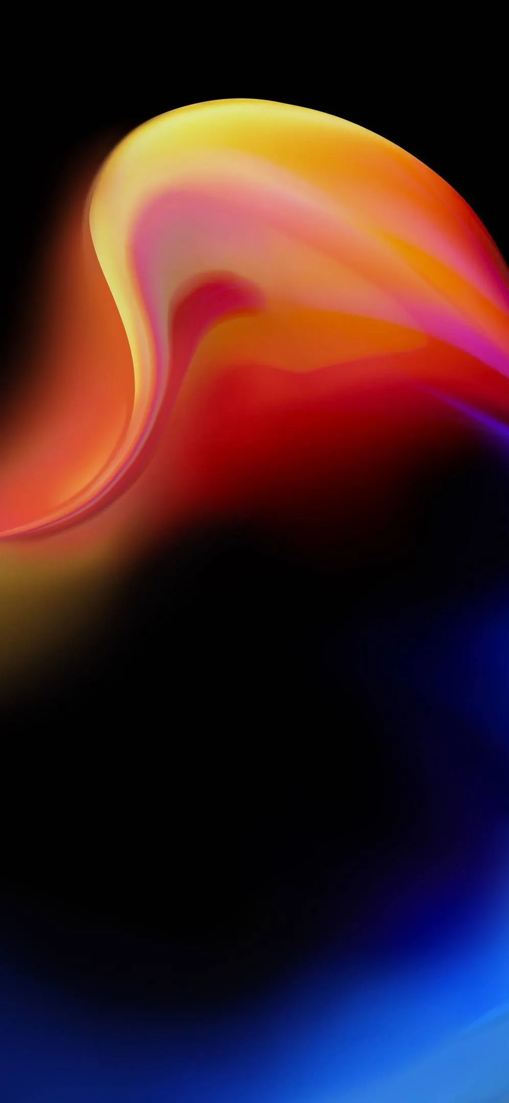 Abstract Rainbow Swirl Forming Smooth Colorful Motion