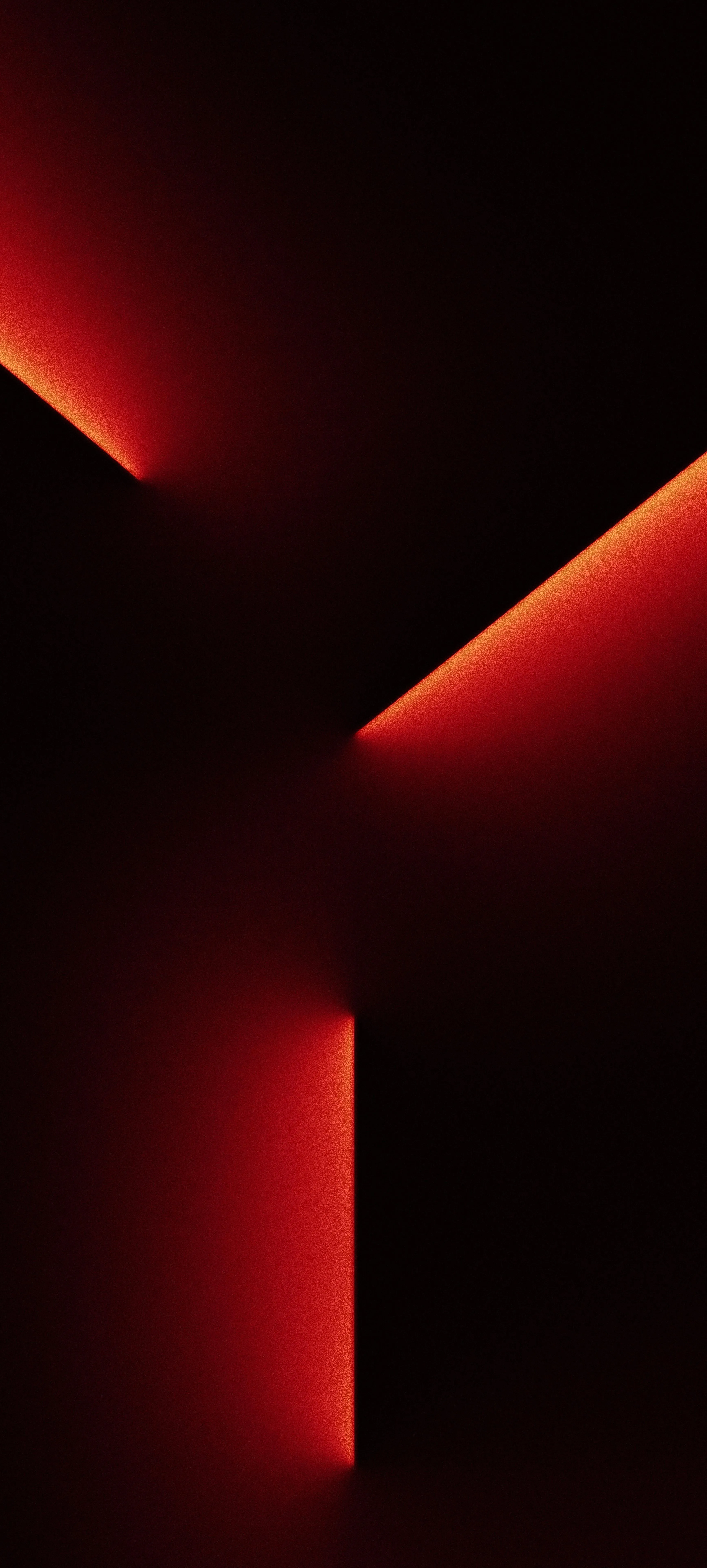 Abstract Red and Black Geometric Shapes with Lighting