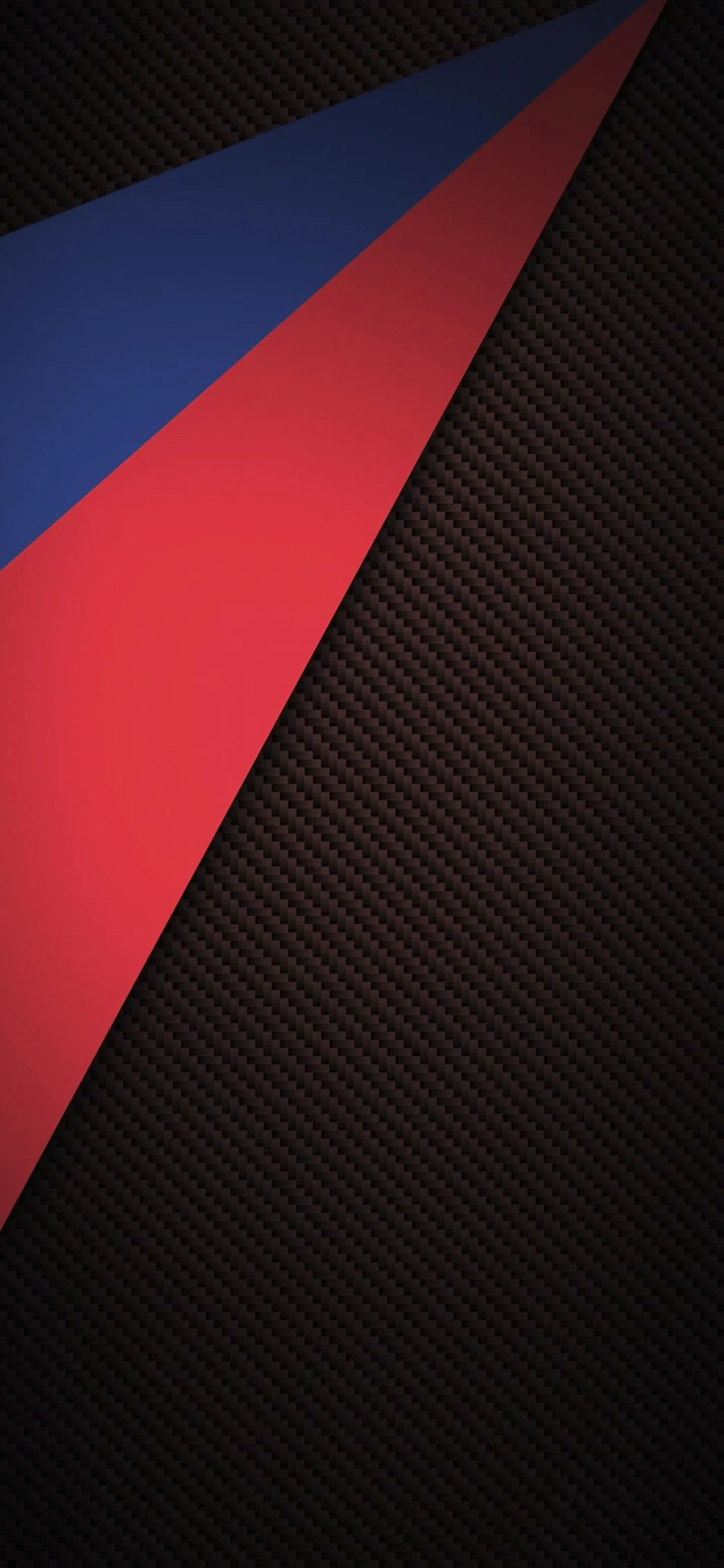 Abstract Red and Blue Diagonal Shapes on Dark Background