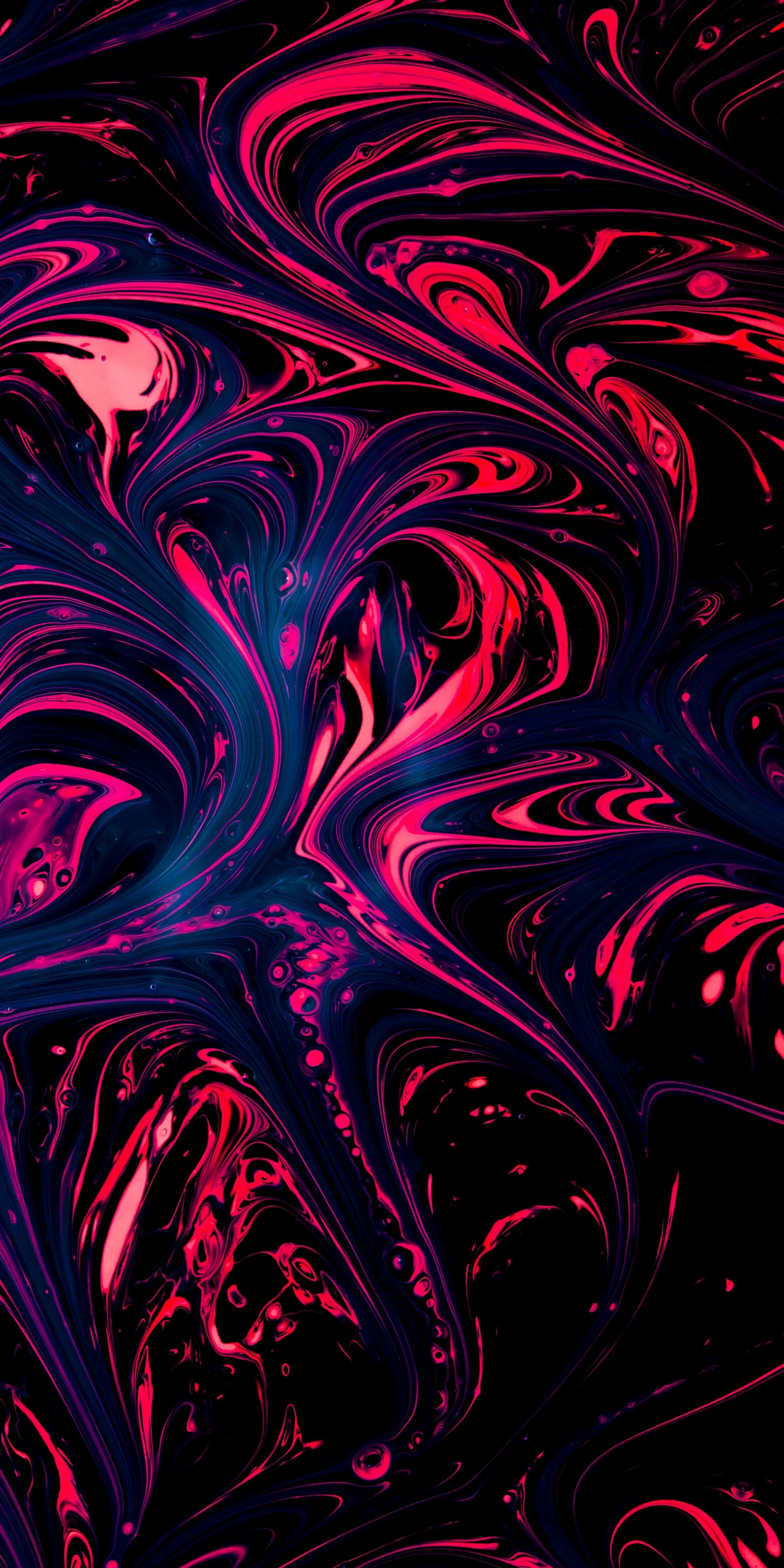 Abstract Red And Blue Marble Texture Digital Artwork