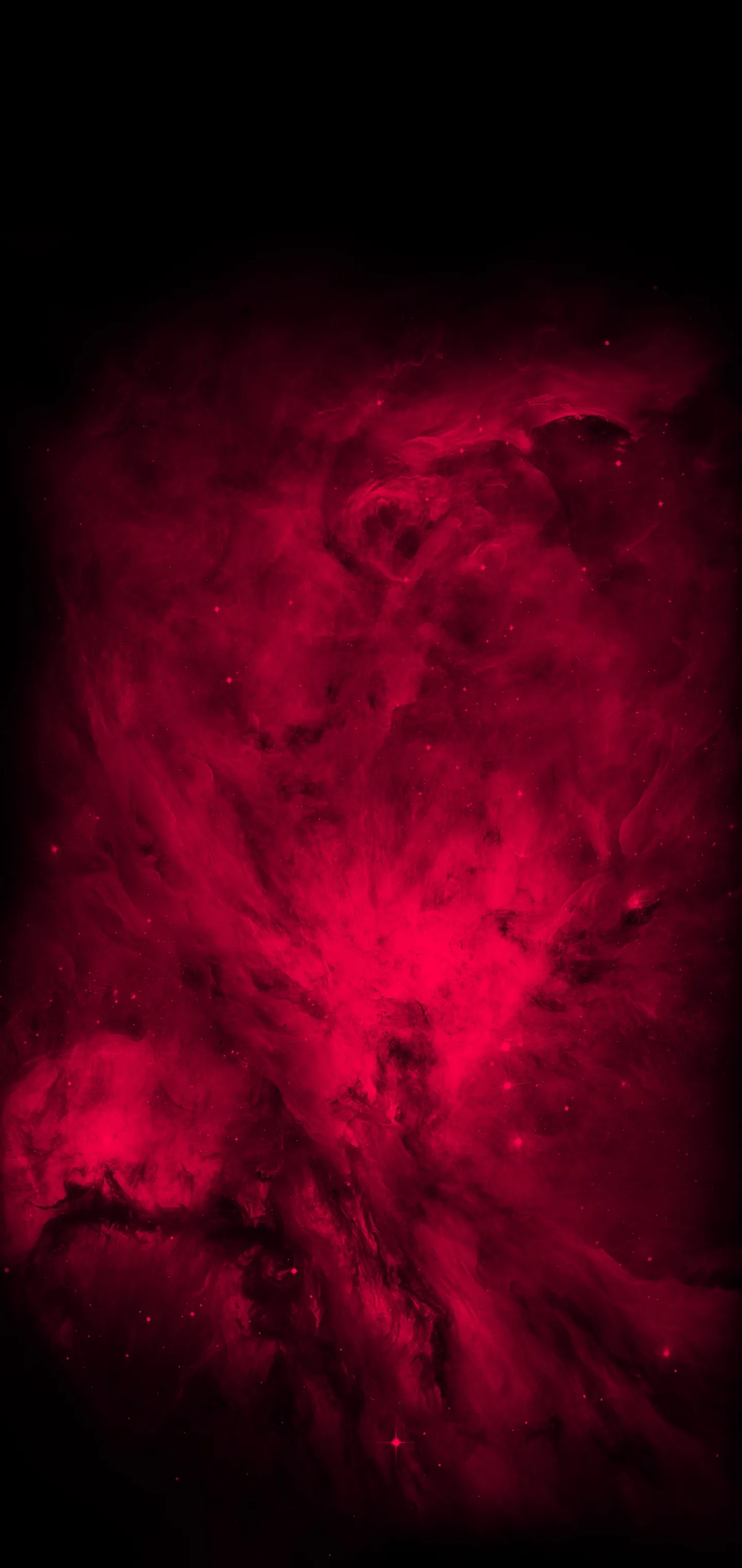 Abstract Red Ink Cloud in Dark Artistic Style Wallpaper