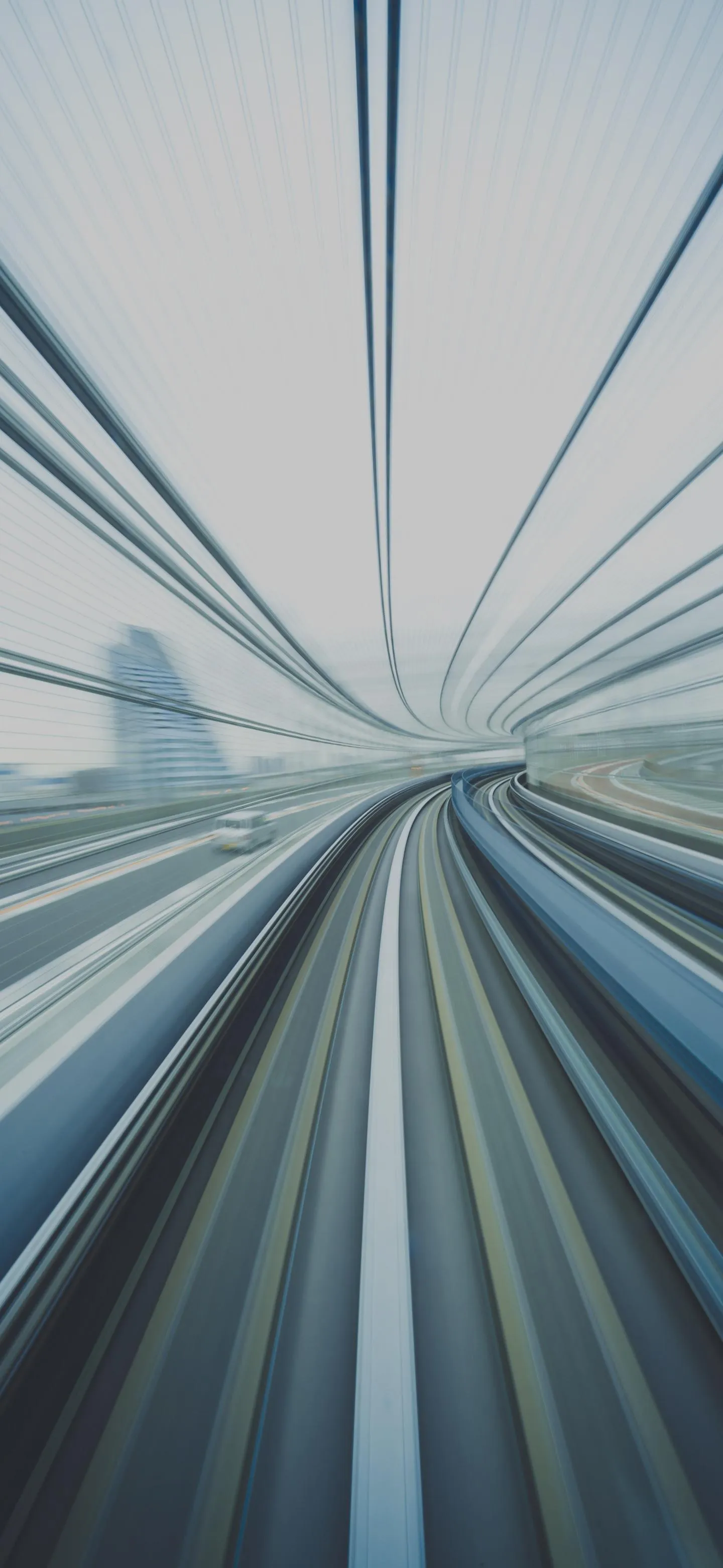 Abstract Speed Tunnel Perspective with Motion Blur
