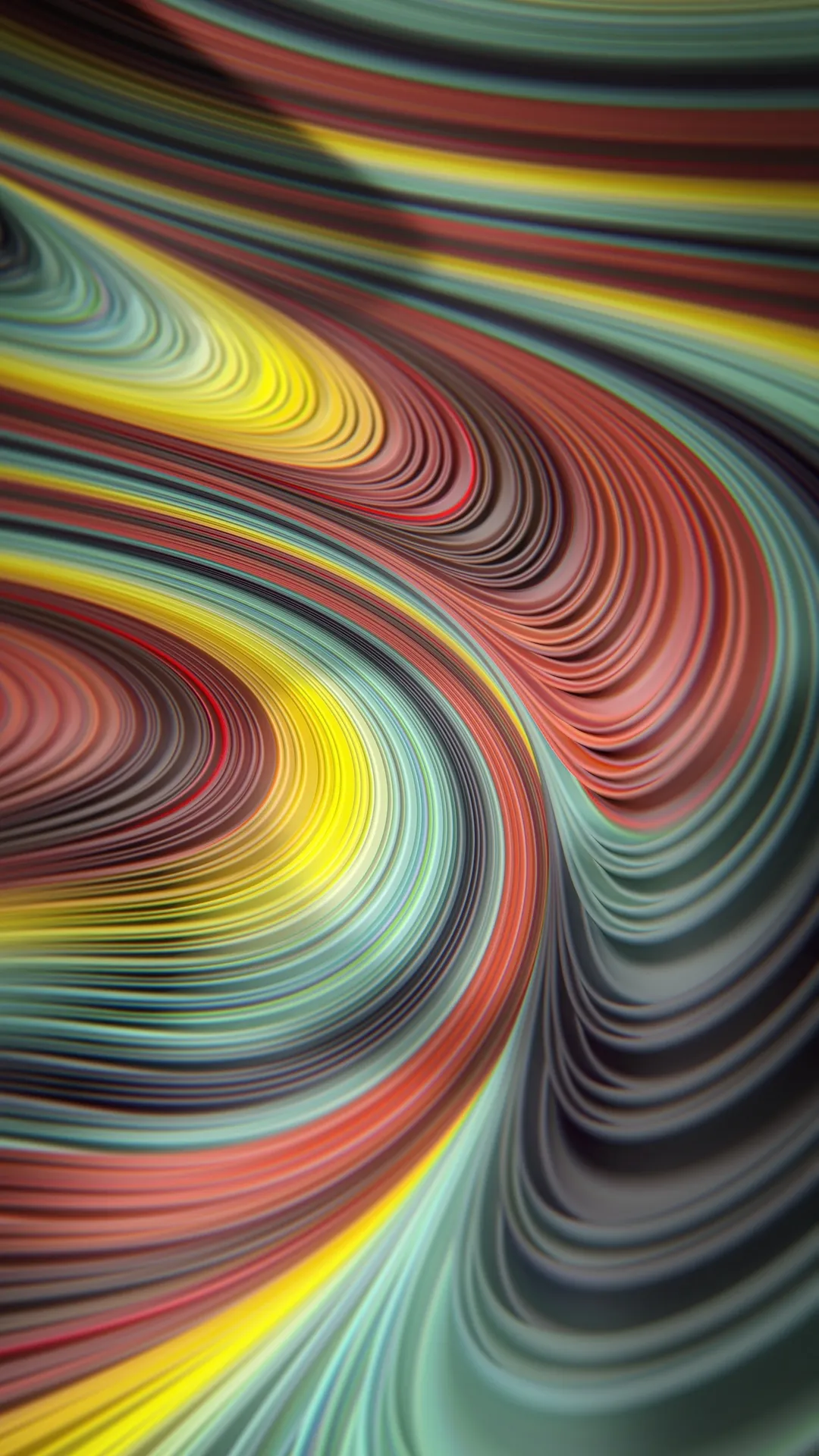 Abstract Swirl Design with Vibrant Rainbow Colors Image