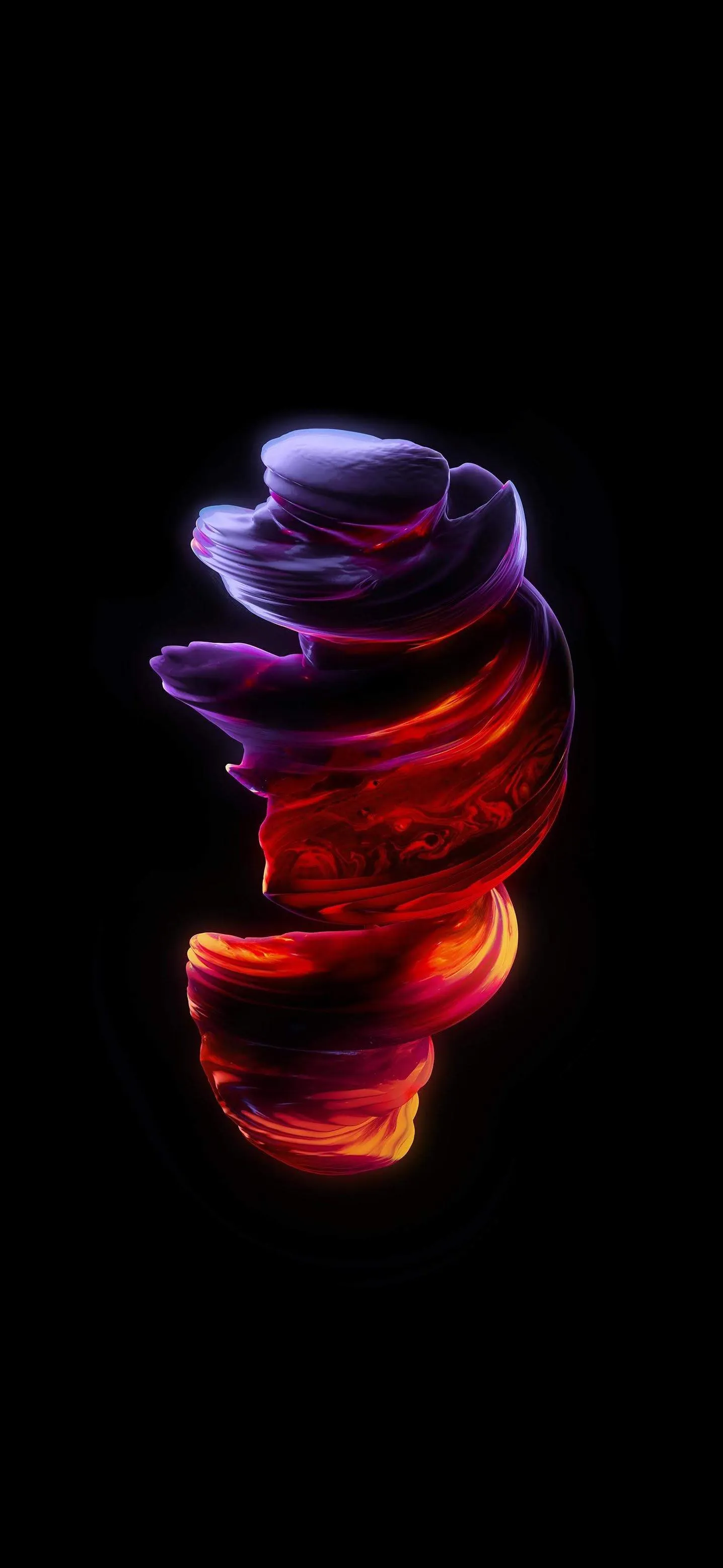 Abstract Swirling Light Art with Vivid Red and Purple Glow
