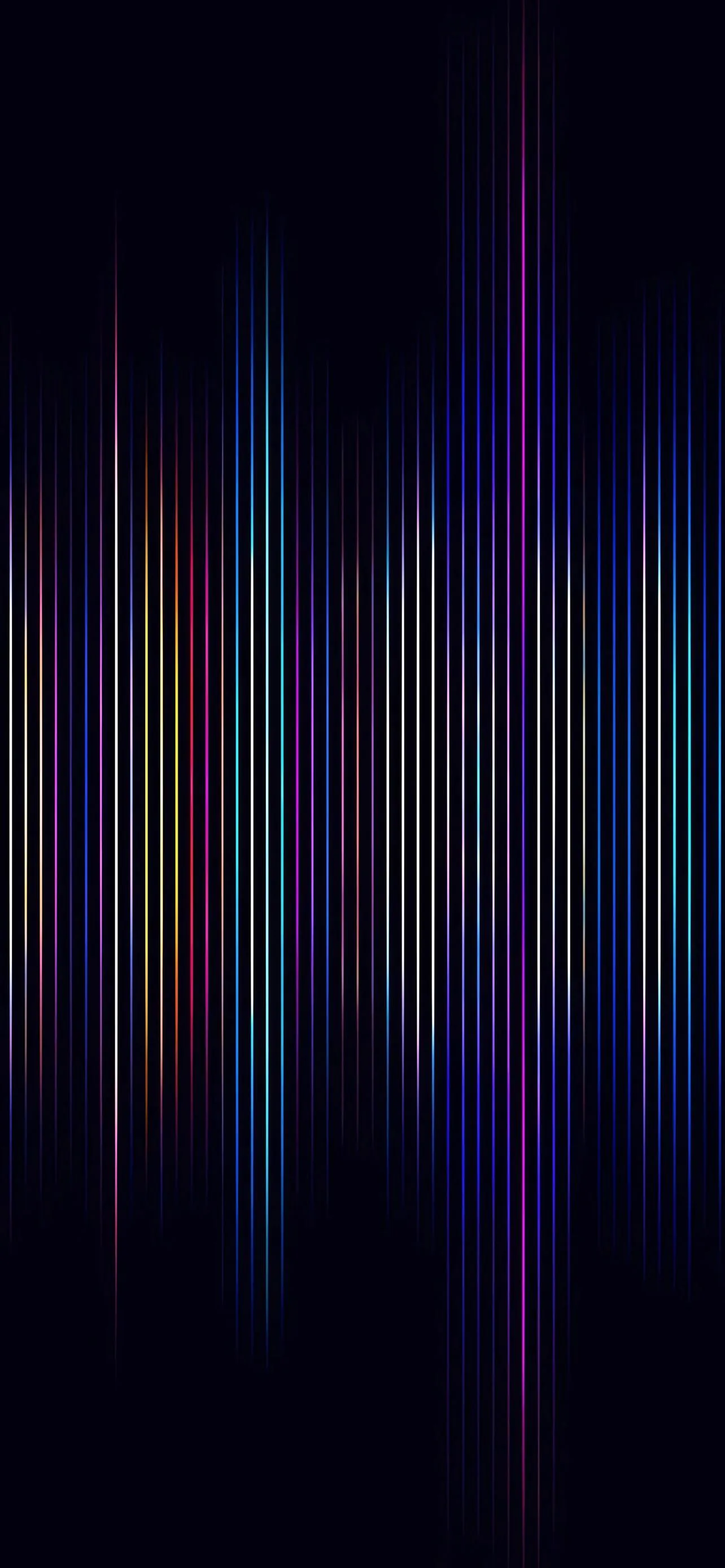 Abstract Vertical Light Streaks on Black Canvas Wallpaper