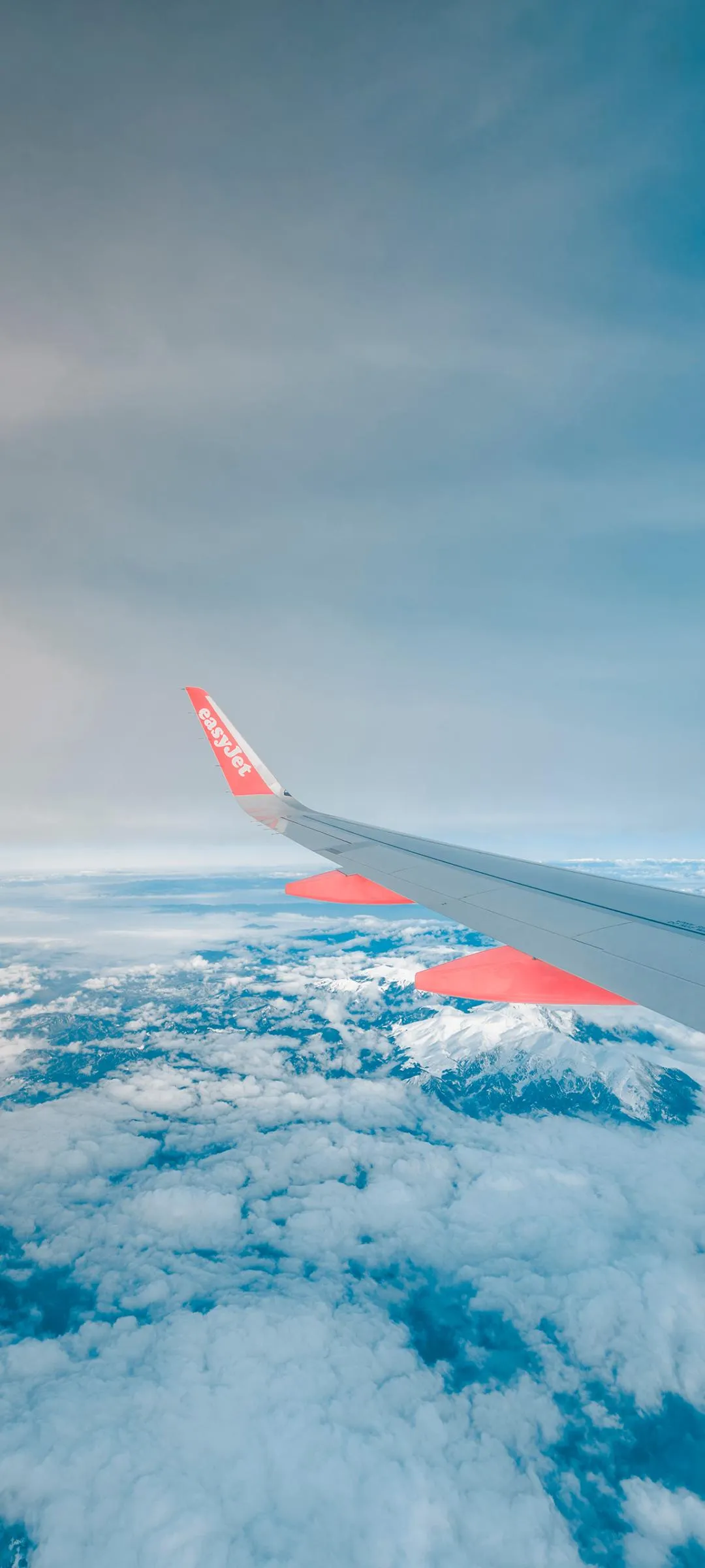 Airplane Above Clouds Aesthetic Travel Wallpaper Background