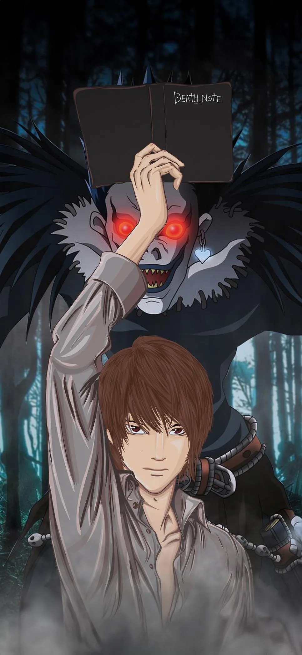 Anime Character in Cyberpunk Dystopian World Wallpaper