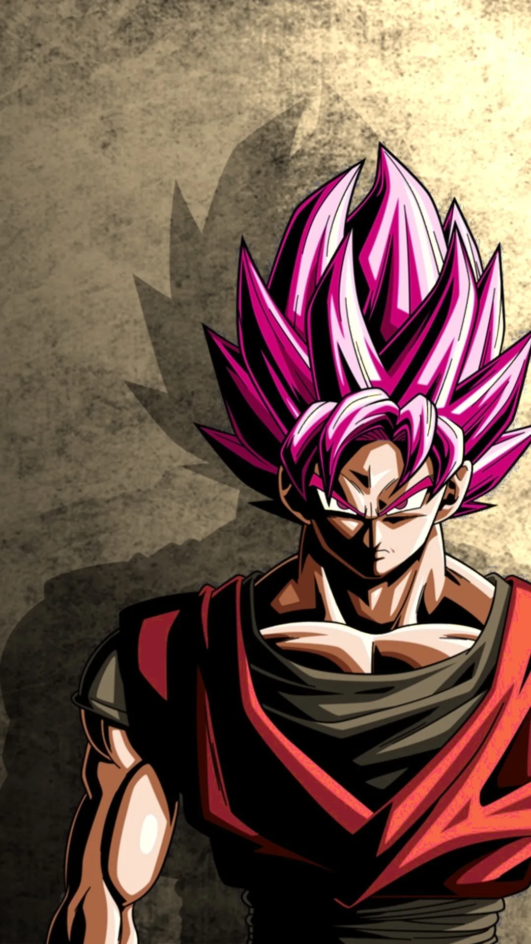 Anime Hero with Spiky Purple Hair Powerful Aura Wallpaper