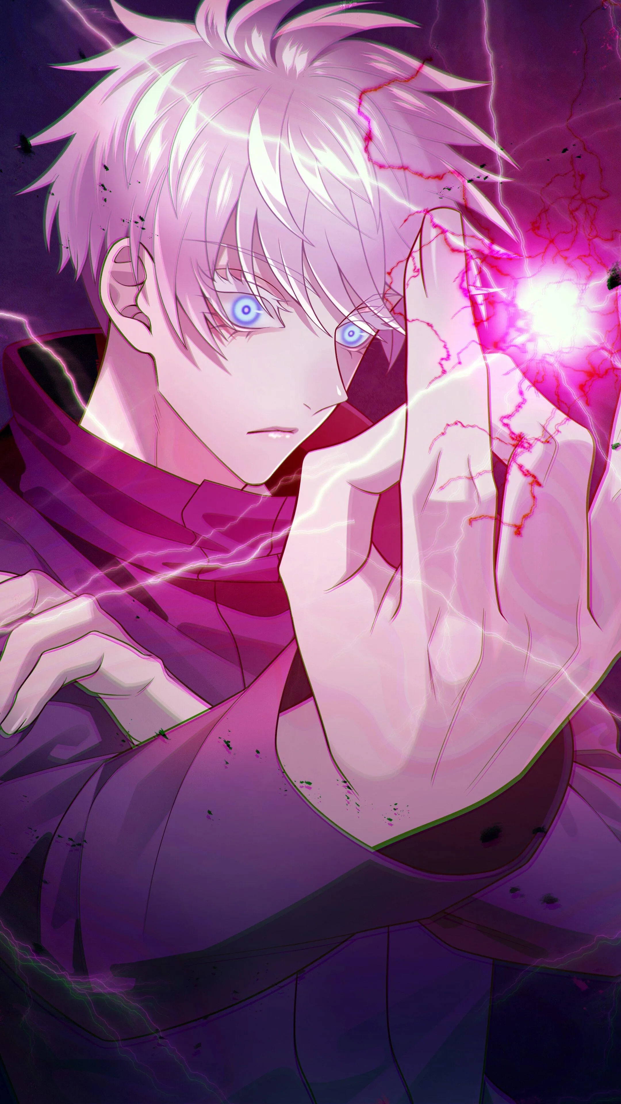 Anime Power Glow Energy Scene for iPhone 15 Pro Max