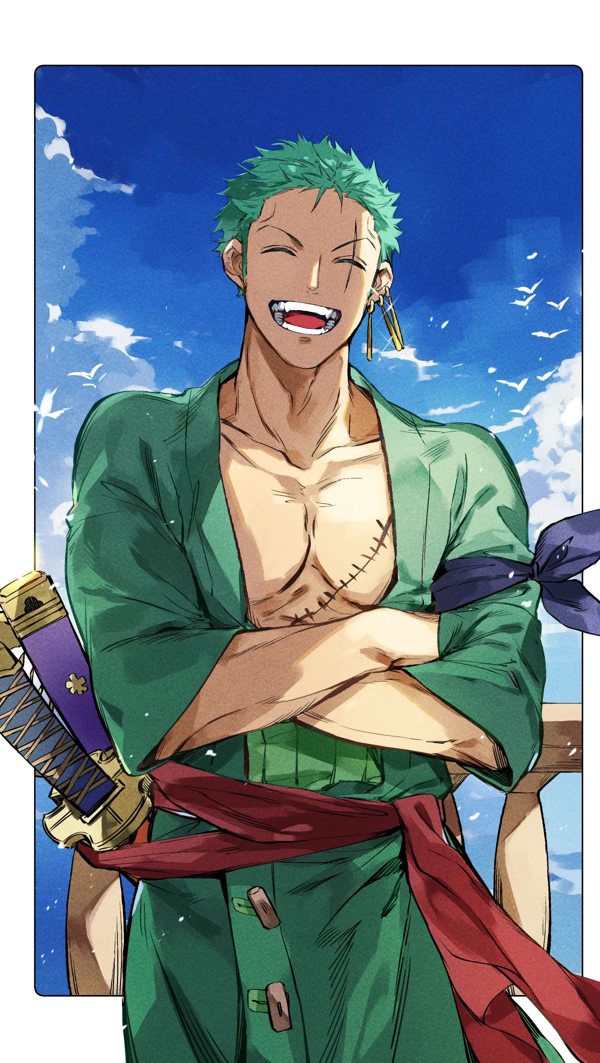 Anime Warrior Character Design for Cool Phone Look