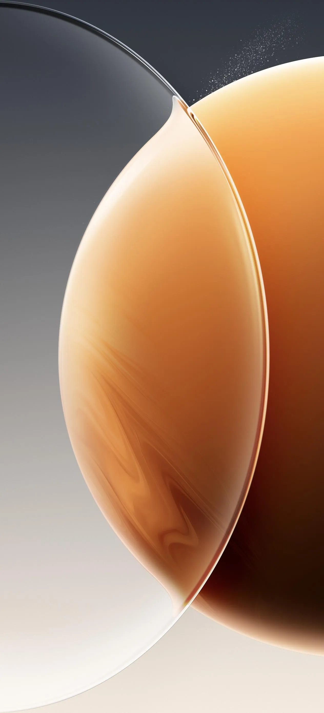 Artistic Planet and Light Gradient Abstract Design Wallpaper